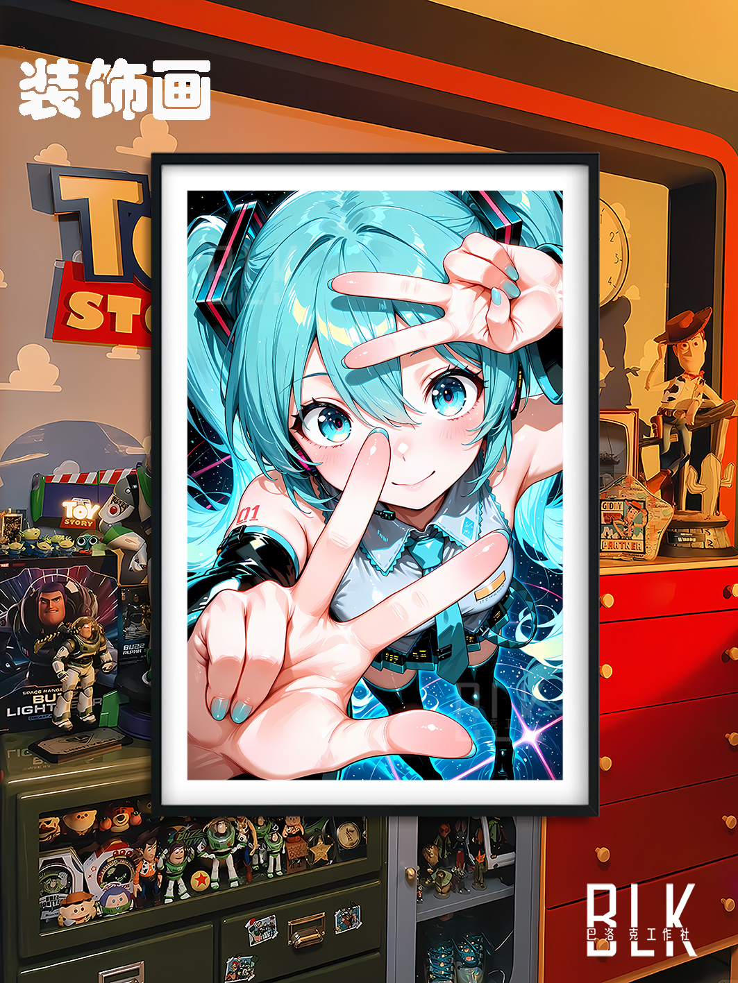 【預購】初音未來《YES初音》動漫裝飾畫&冰箱貼 X 巴洛克工作室4