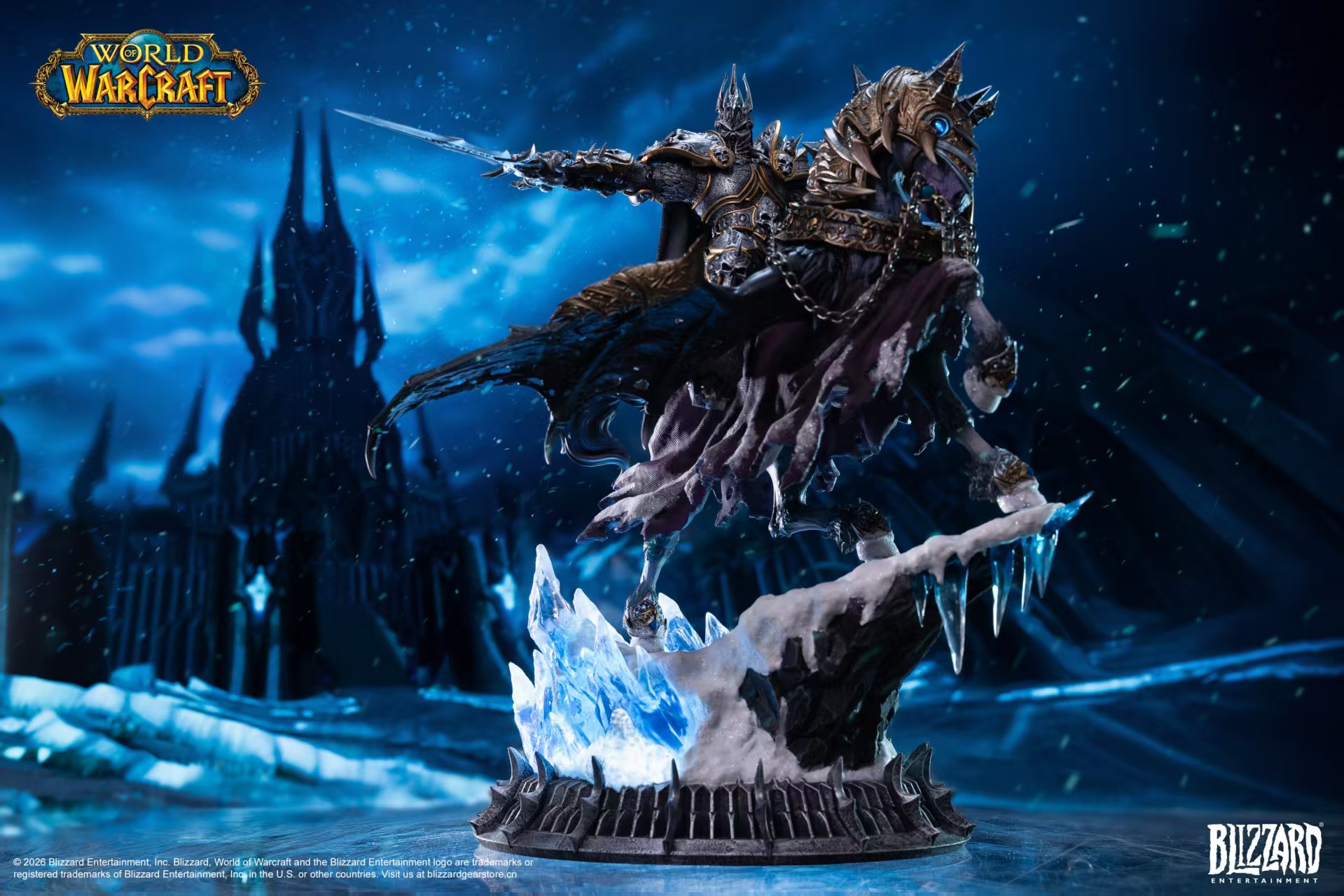 【預購】魔獸世界 14英寸收藏級雕像 巫妖王&無敵戰馬 X Blizzard暴雪3