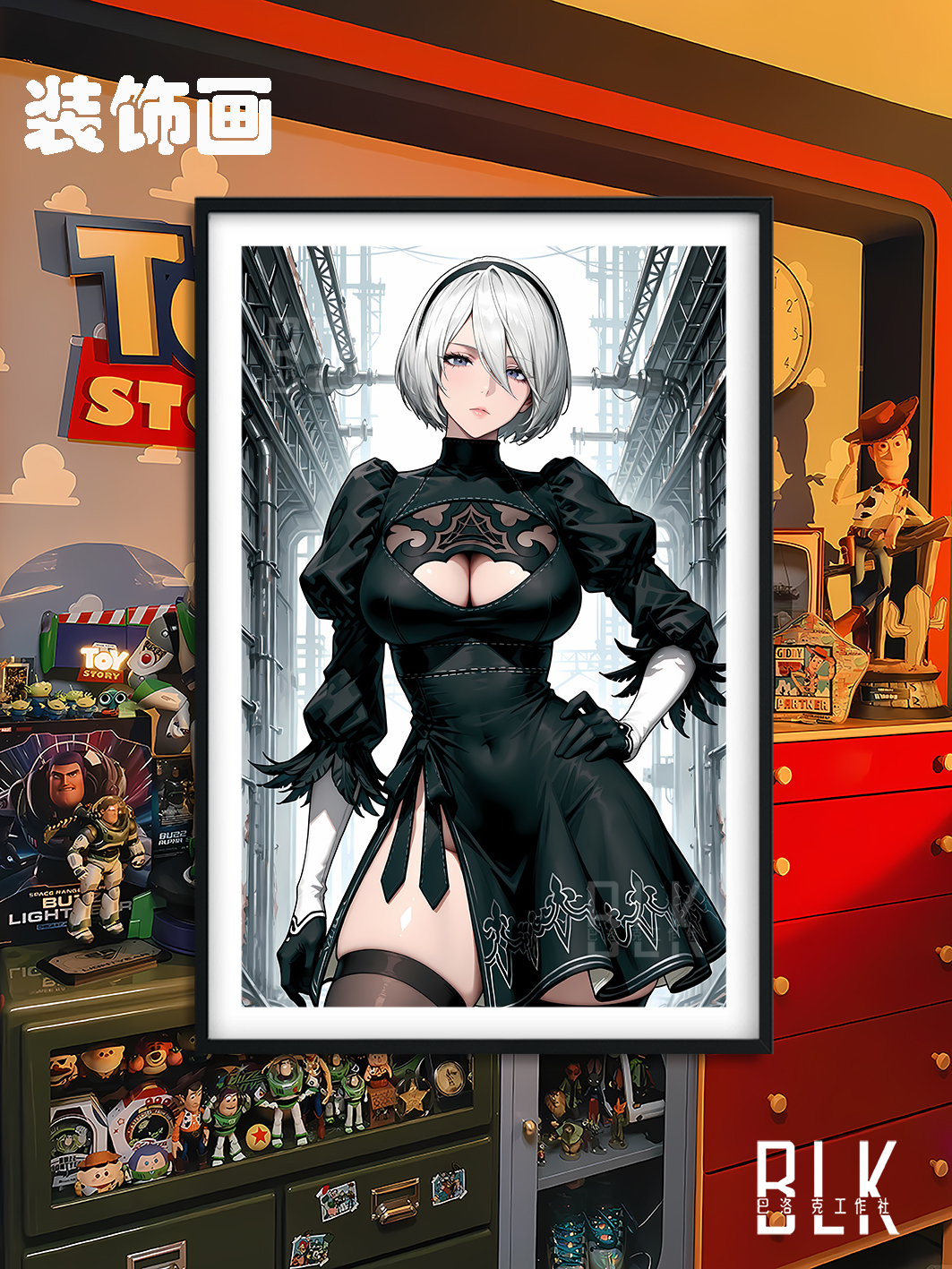 【預購】尼爾自動人形《機械紀元2B》遊戲裝飾畫&冰箱貼 X 巴洛克工作室4