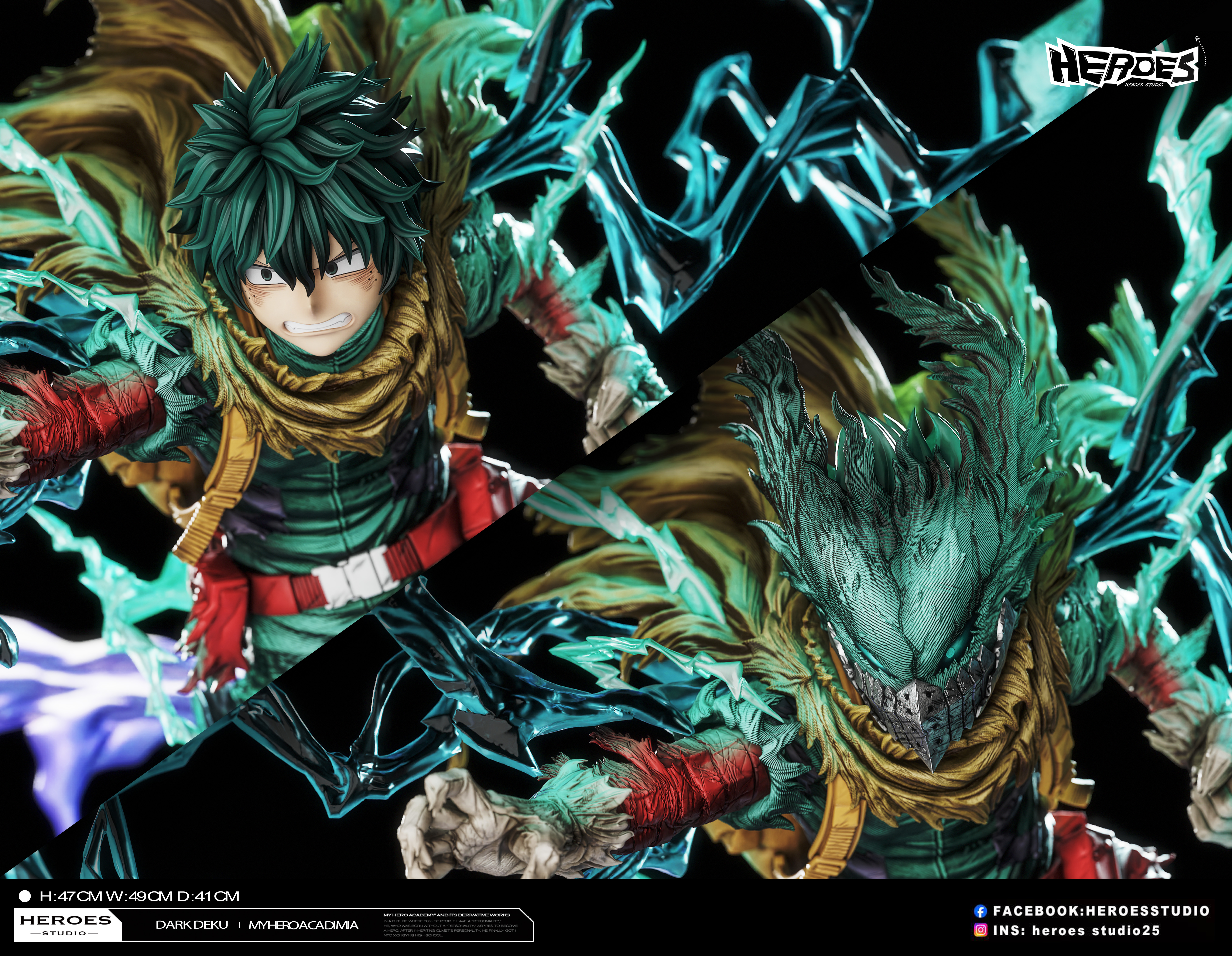 【預購】我的英雄學院 dark deku 2.0 X heroes-Studio6