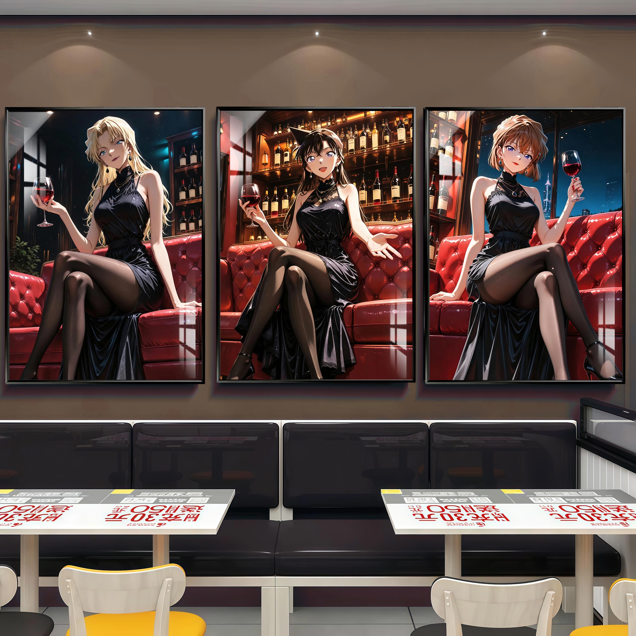 【預購】名偵探柯南 經典御姐女神三聯 X 阿喵畫社3