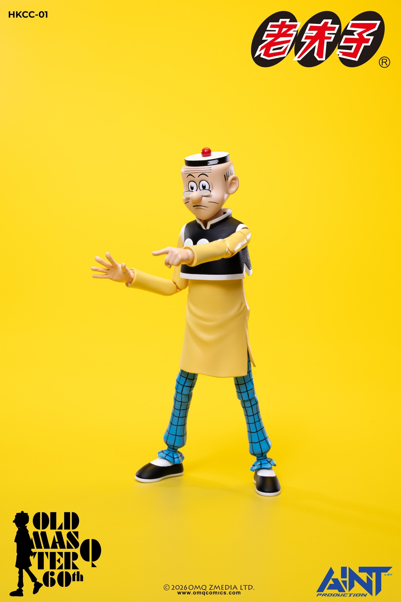 【售罄展示追加請私訊客服@toystationtw】1/12比例老夫子 60周年紀念版可動人偶 HKCC-01 再版 X AINT Production18