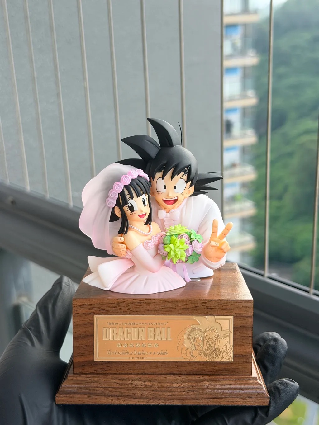 【預購】七龍珠 悟空琪琪結婚胸像 X LP STUDIO3
