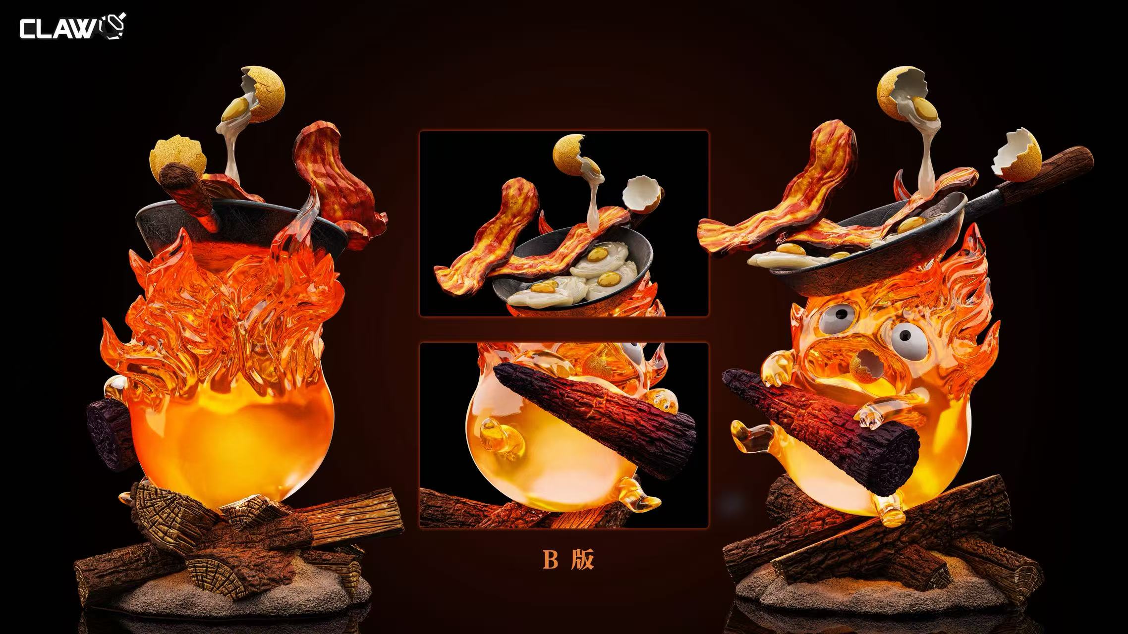 【預購】宮崎駿 限量雕像 雙版本《貪婪的小惡魔》卡西法 X Claw爪爪4