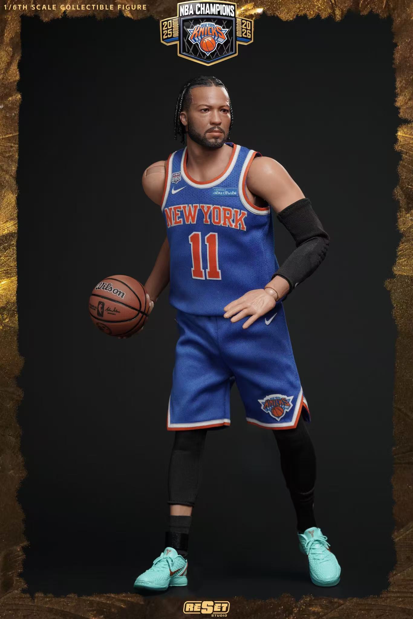 【售罄展示追加請私訊客服@toystationtw】NBA 1/6收藏級可動人偶套裝【可動眼】布倫森奪冠 X Reset-Studio14