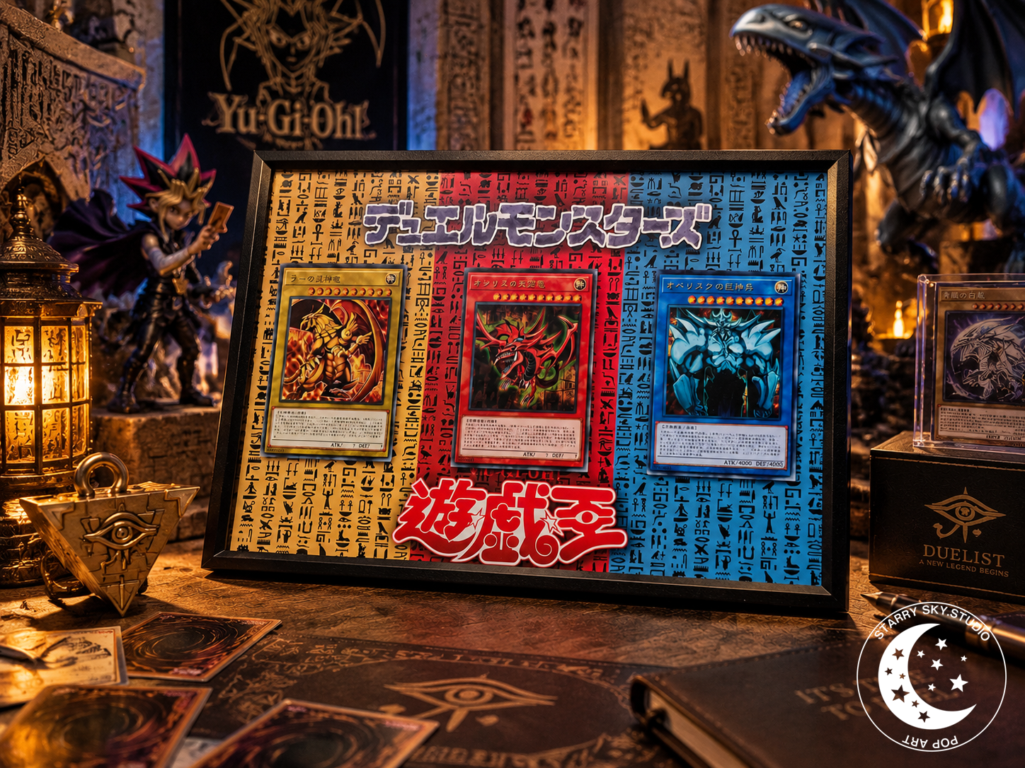 【預購】遊戲王《三幻神冰箱貼創意畫》X 星空工作室3