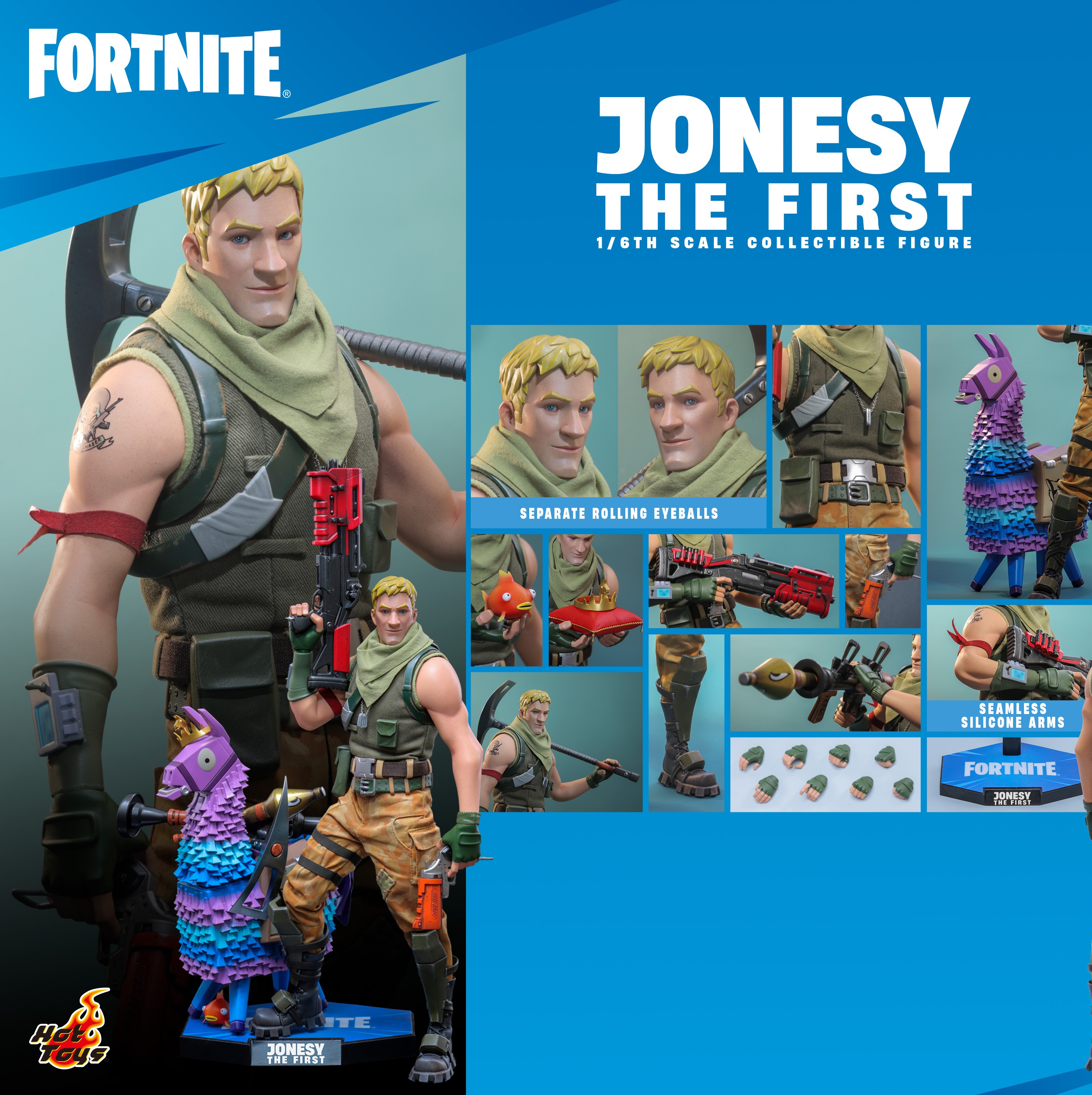 【售罄展示追加請私訊客服@toystationtw】《堡壘之夜》瓊斯一代 Jonesy The First VGM85 可動珍藏人偶 X HOTTOYS1