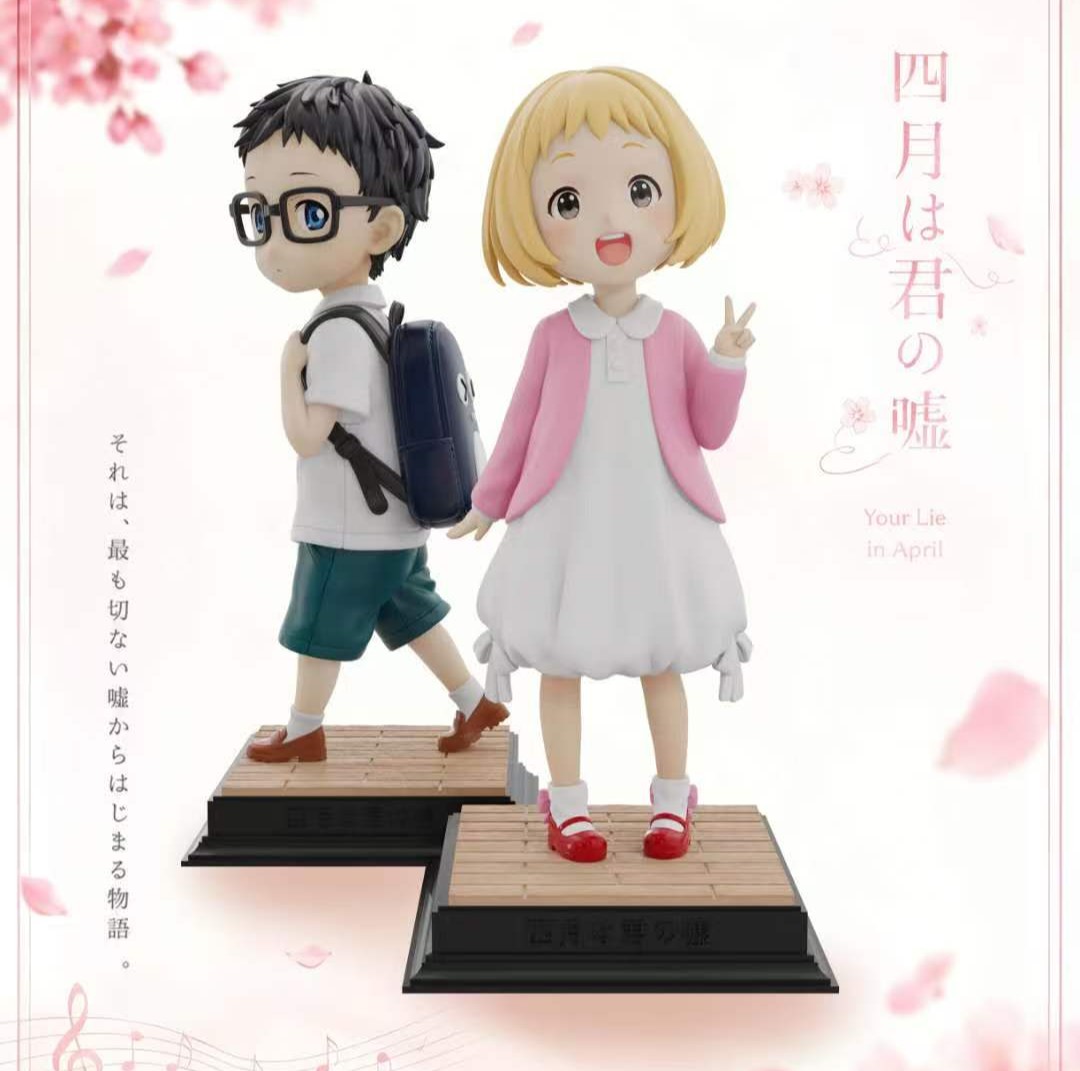 【售罄展示追加請私訊客服@toystationtw】四月是你的謊言 宮園薰·童年Ver.&有馬公生·童年Ver. X Night Wing夜翼社+HERA赫拉1