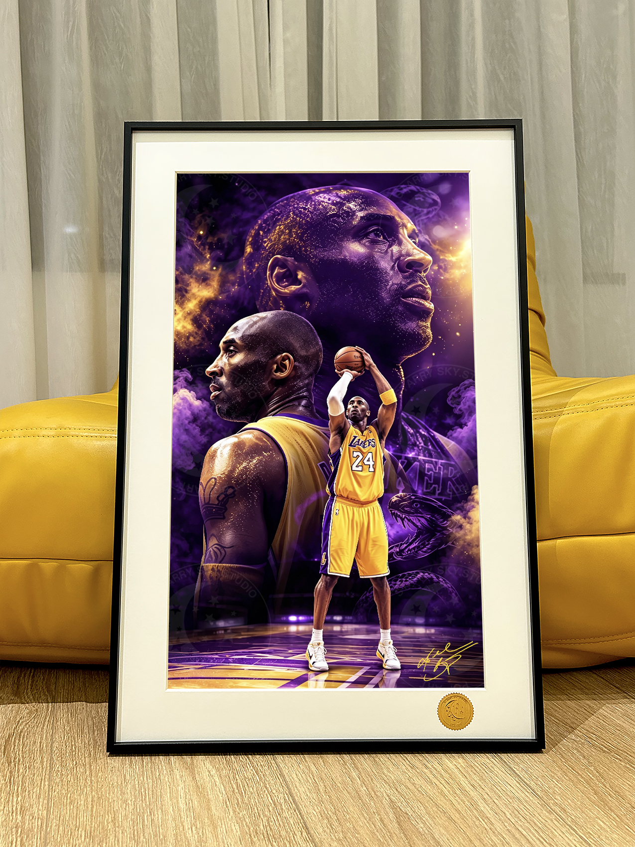 【預購】NBA《致科比》動漫裝飾畫 X 星空工作室3