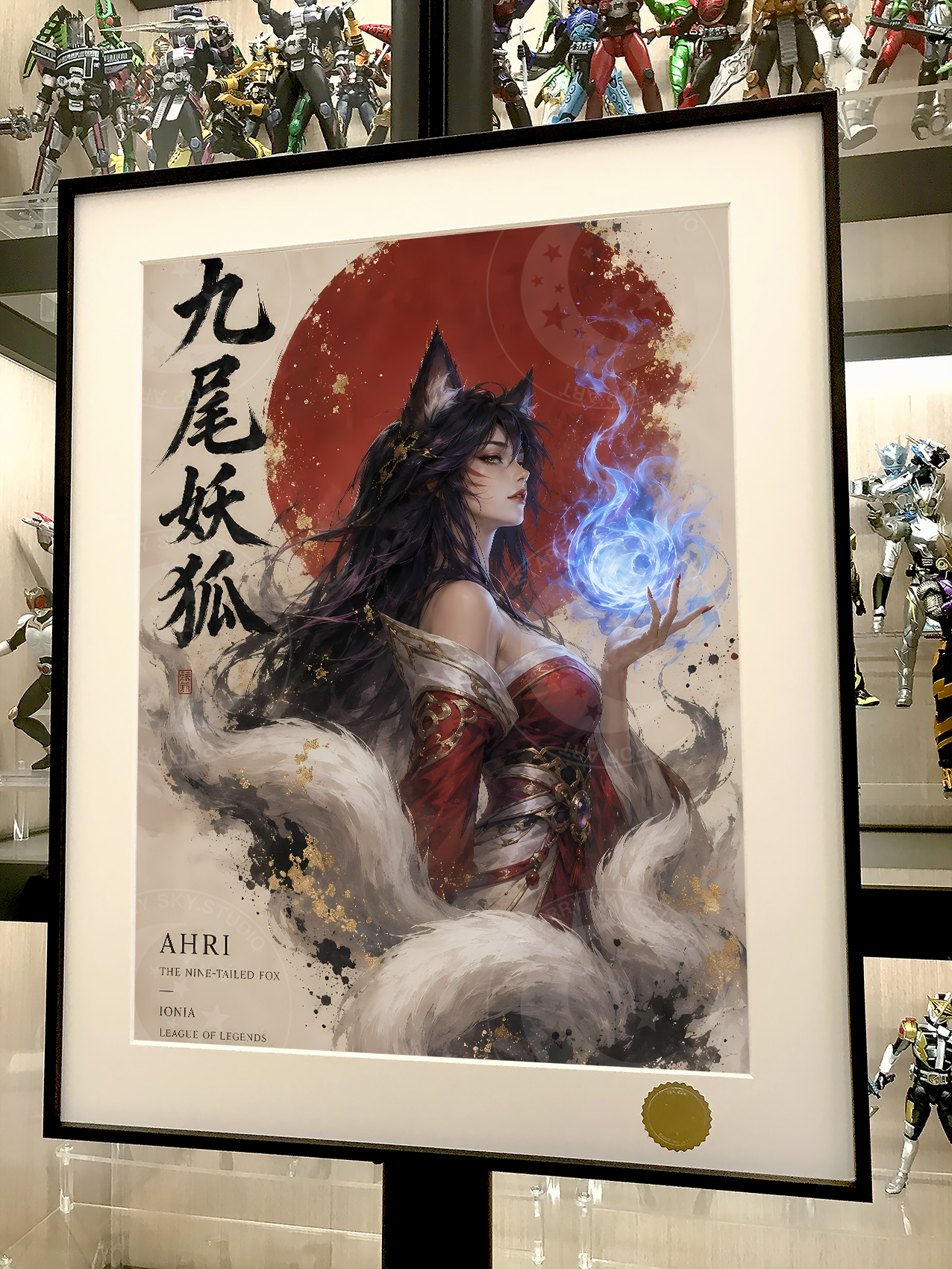 【預購】英雄聯盟LOL《九尾妖狐》動漫遊戲裝飾畫 X 星空工作室3