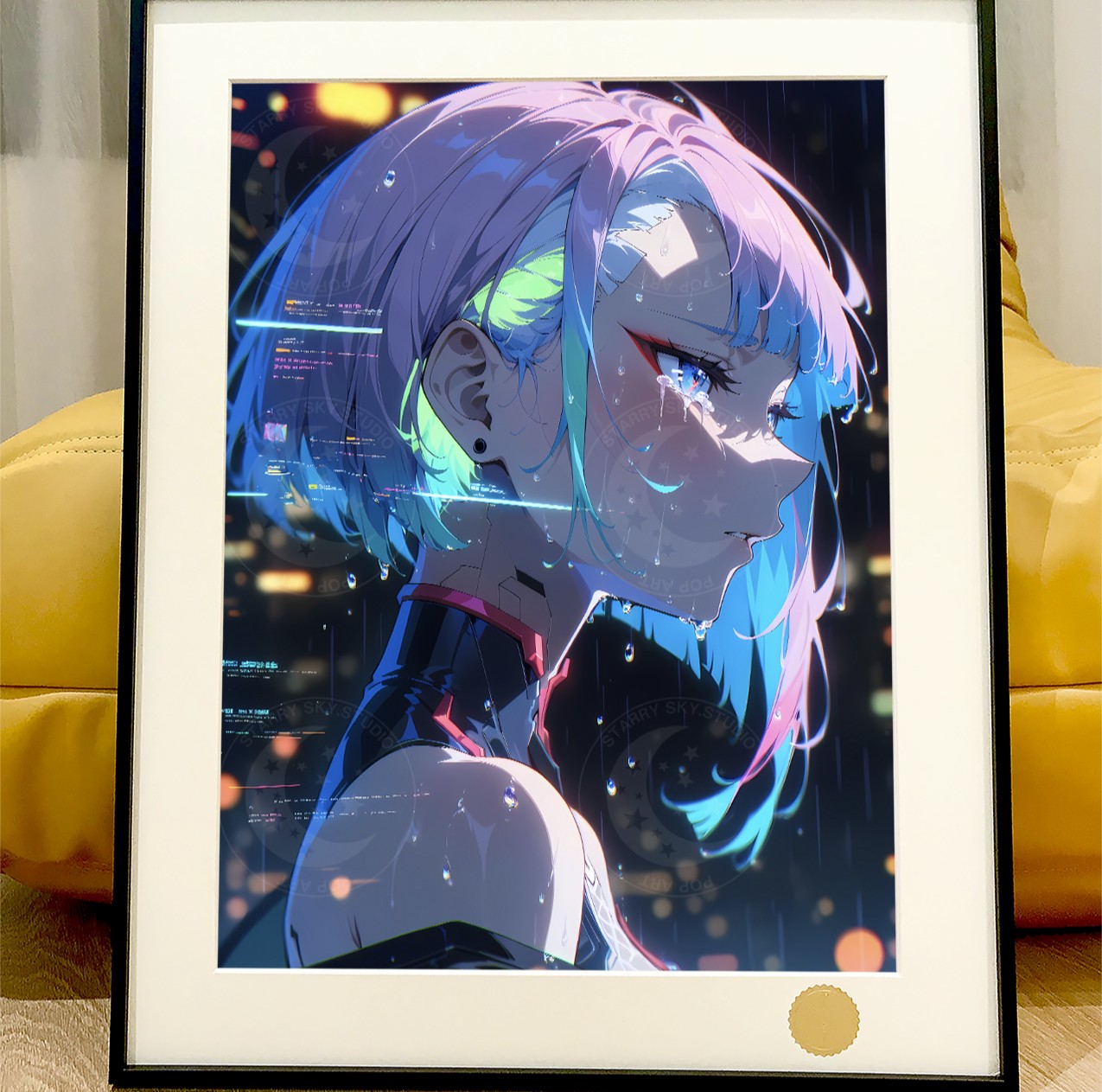 【預購】賽博朋克邊緣行者《露西之淚》動漫裝飾畫 X 星空工作室1