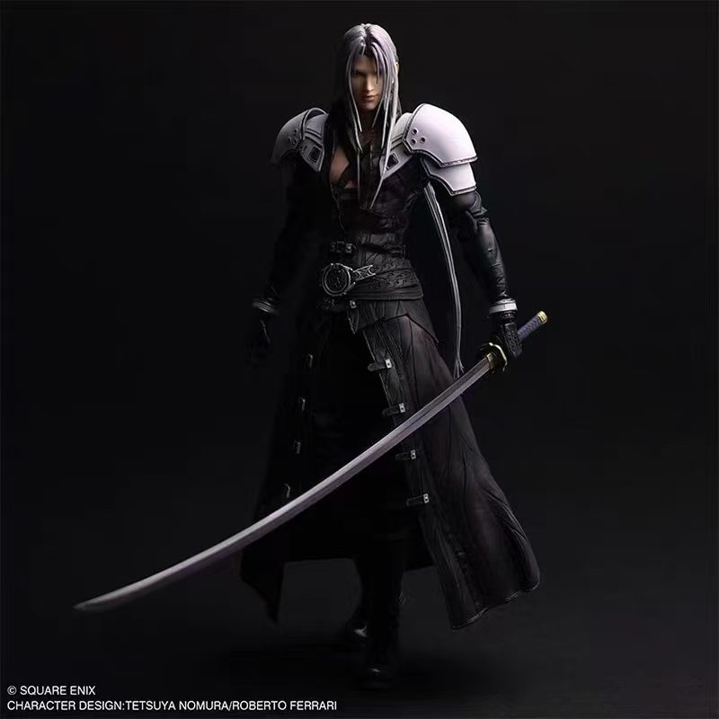 【售罄展示追加請私訊客服@toystationtw】最終幻想VII 真 可動手辦 薩菲羅斯 X SQUARE ENIX STATIC ARTS5