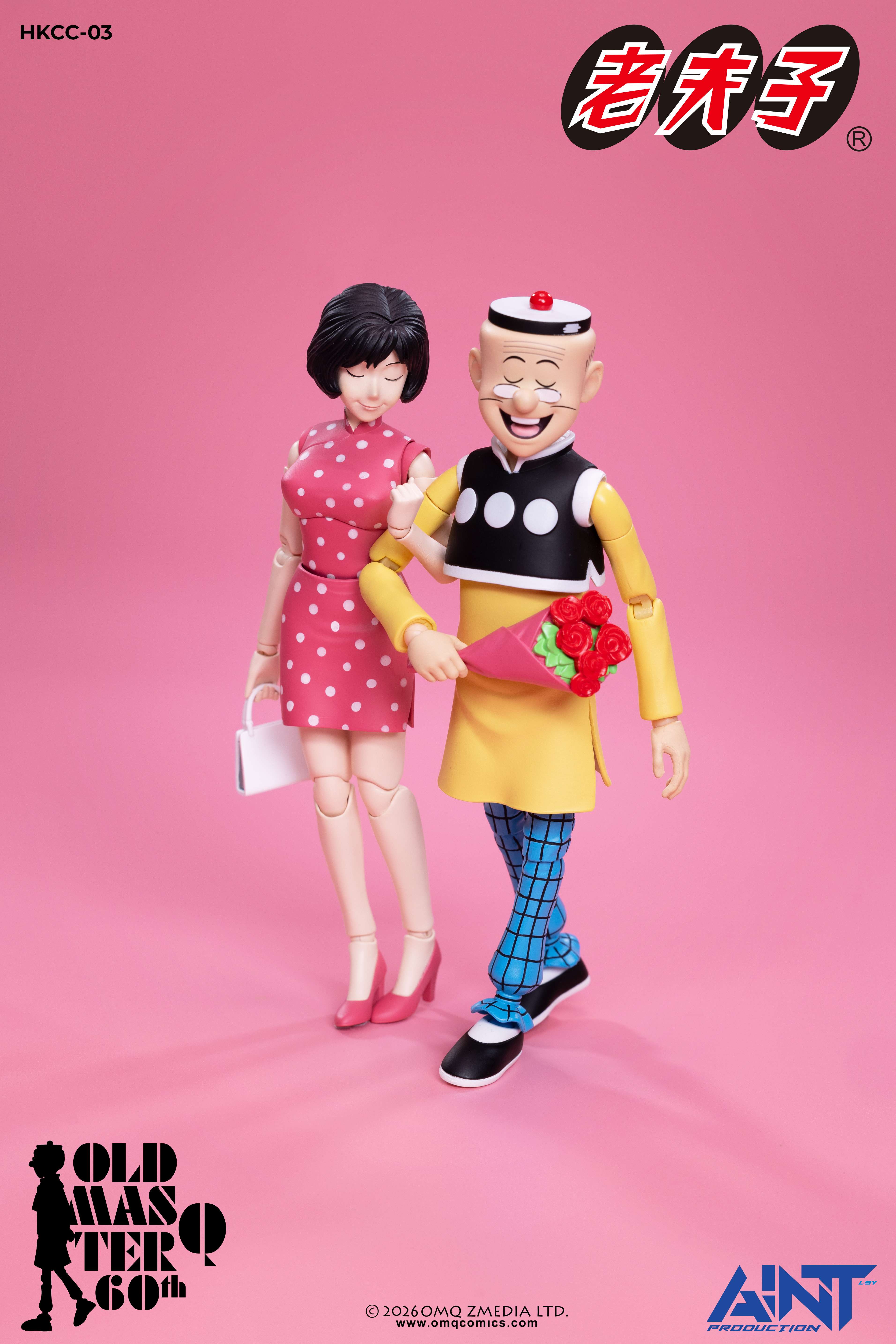 【售罄展示追加請私訊客服@toystationtw】老夫子60週年 HKCC-03 1/12秦先生及陳小姐套裝 X AINT Production4