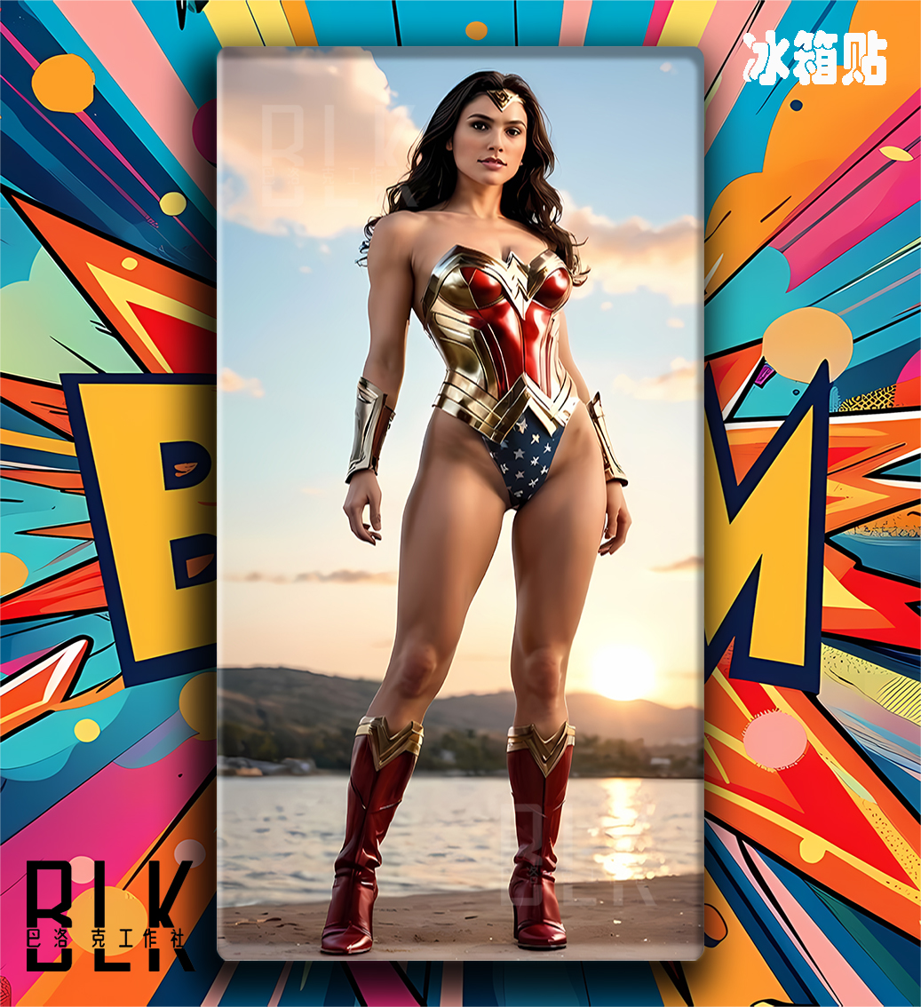 【預購】DC《湖邊神奇女俠》動漫裝飾畫&冰箱貼 X 巴洛克工作室3