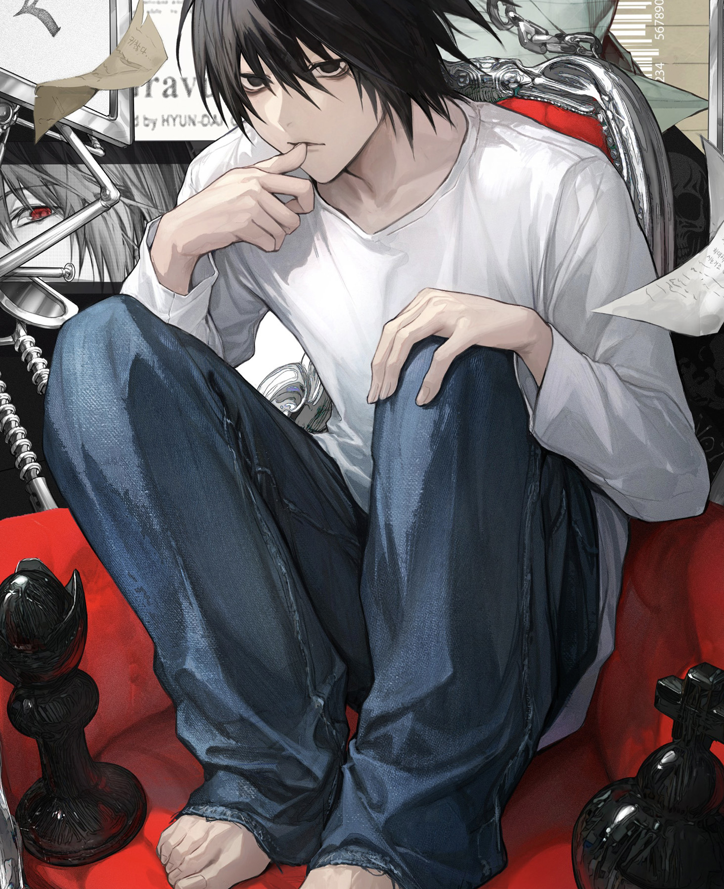 【預購】死亡筆記本《L》動漫裝飾畫 X H2工作室5