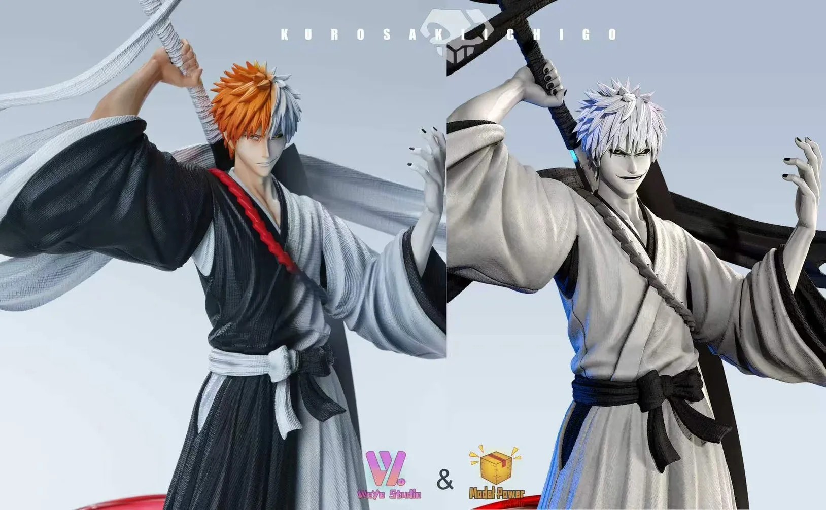 【售罄展示追加請私訊客服@toystationtw】死神 黑白一護-王見王 X WoYo+Model Power15