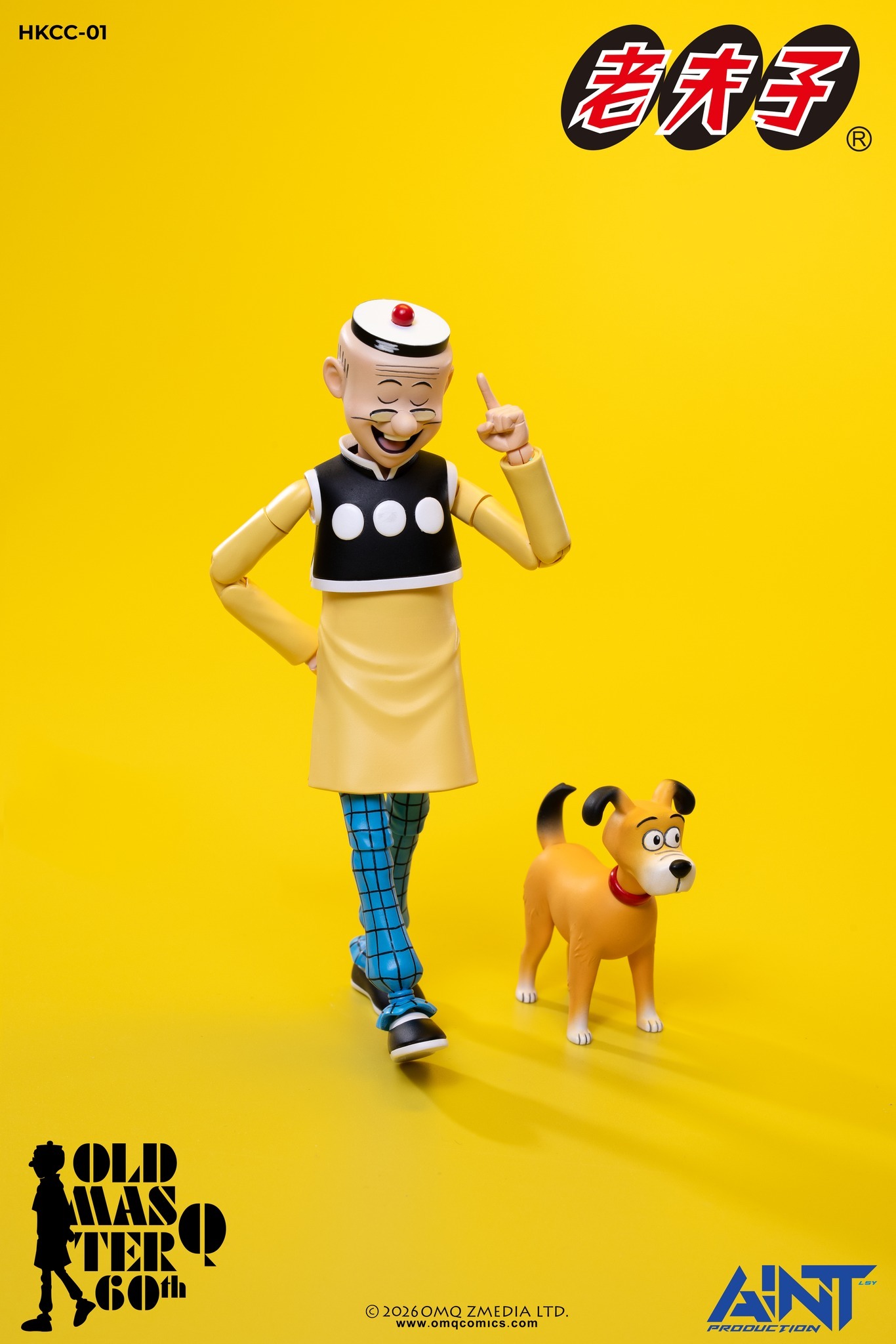 【售罄展示追加請私訊客服@toystationtw】1/12比例老夫子 60周年紀念版可動人偶 HKCC-01 再版 X AINT Production14