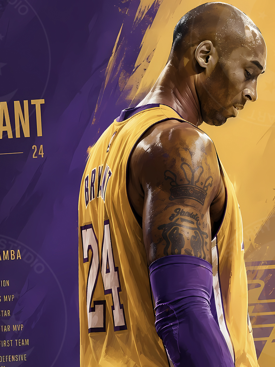 【預購】NBA 《謝幕科比》動漫裝飾畫 X 星空工作室5