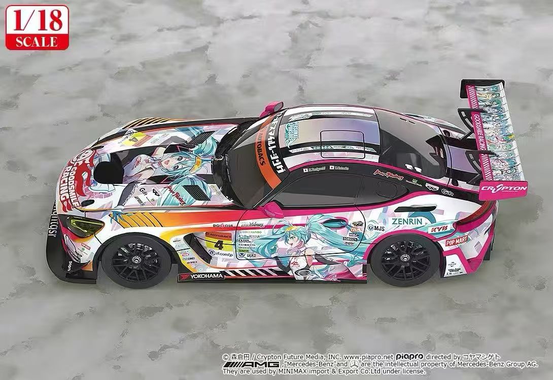 【售罄展示追加請私訊客服@toystationtw】Good Smile 初音未來 AMG 開幕戰痛車 車模 Ver. 再版 X GSC4