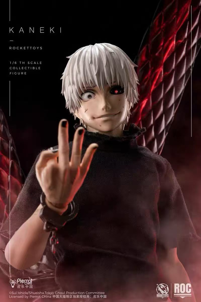 【售罄展示追加請私訊客服@toystationtw】東京喰種 1/6可動人偶 覺醒Ver. ROC-024 金木研 X Rocket Toys+皮樂中國 正版授權7