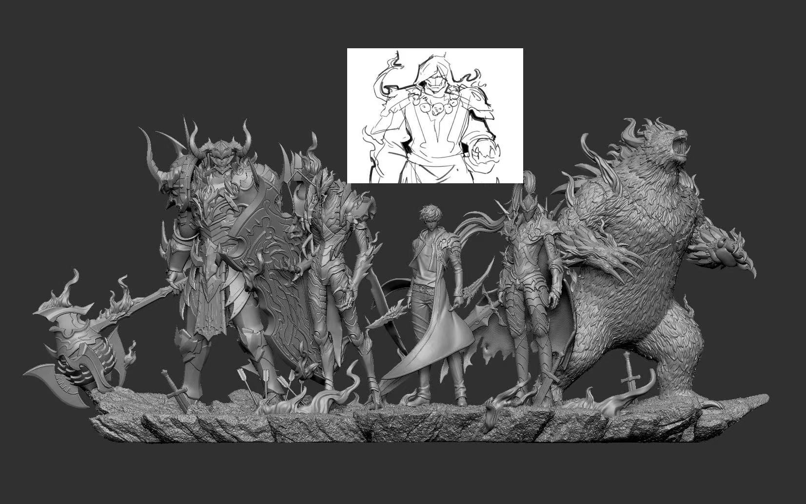【預購】我獨自升級 第八彈+第九彈 影子軍團003-艾恩&004-冰熊王-坦克 X MG-Studio19