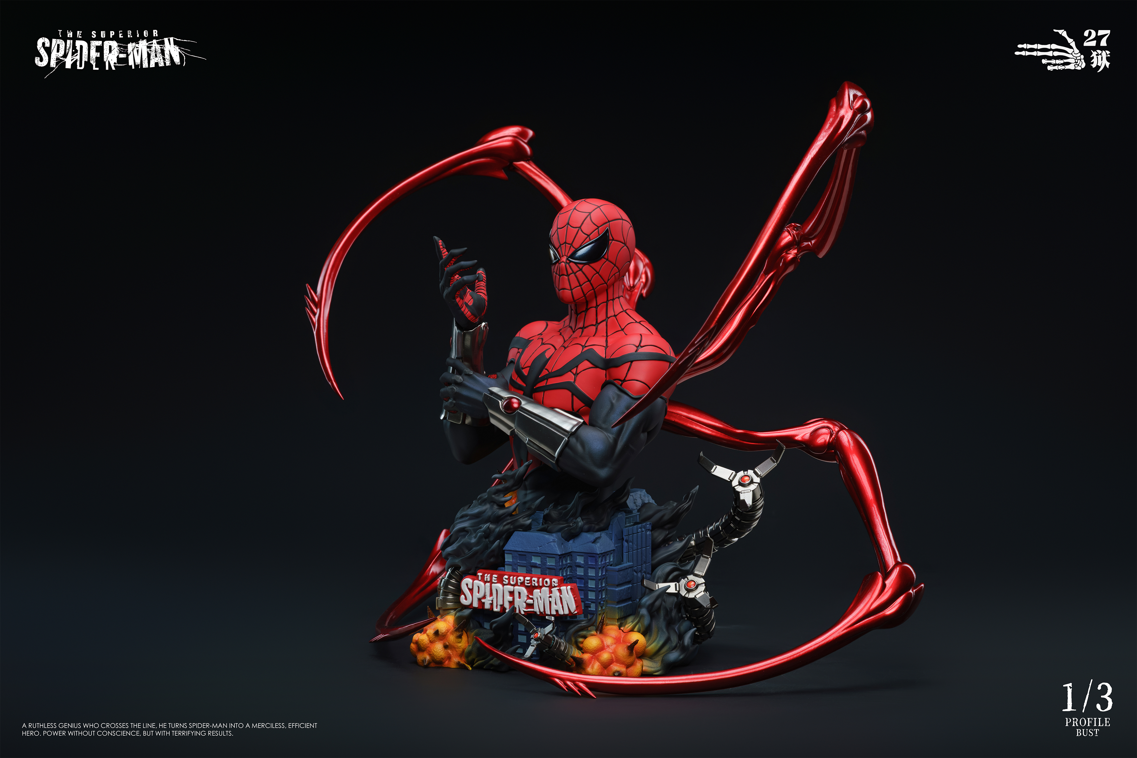 【預購】Marvel漫威 半身像第三彈 究極蜘蛛人-章帕克 X 27獄3