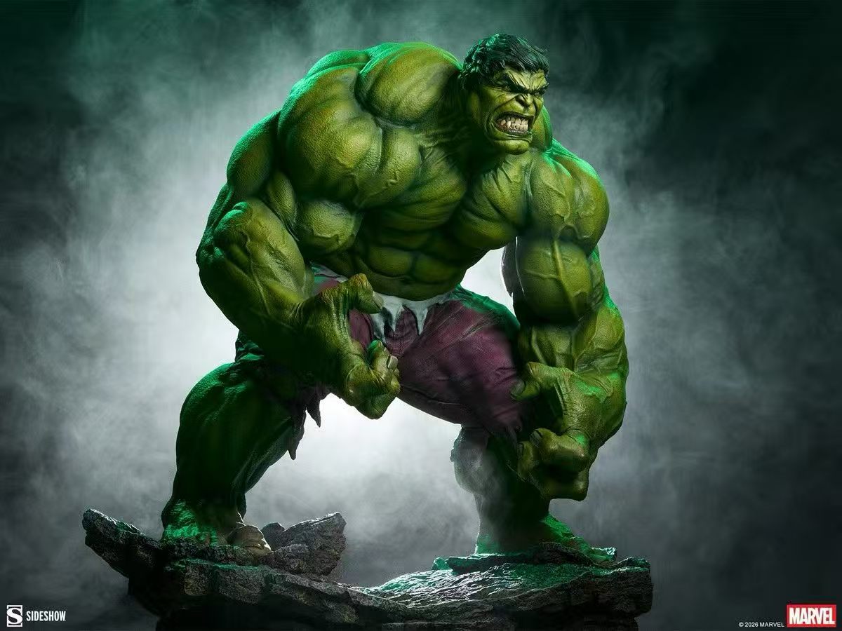 【售罄展示追加請私訊客服@toystationtw】Marvel漫威 Hulk 綠巨人-浩克 X Sideshow4