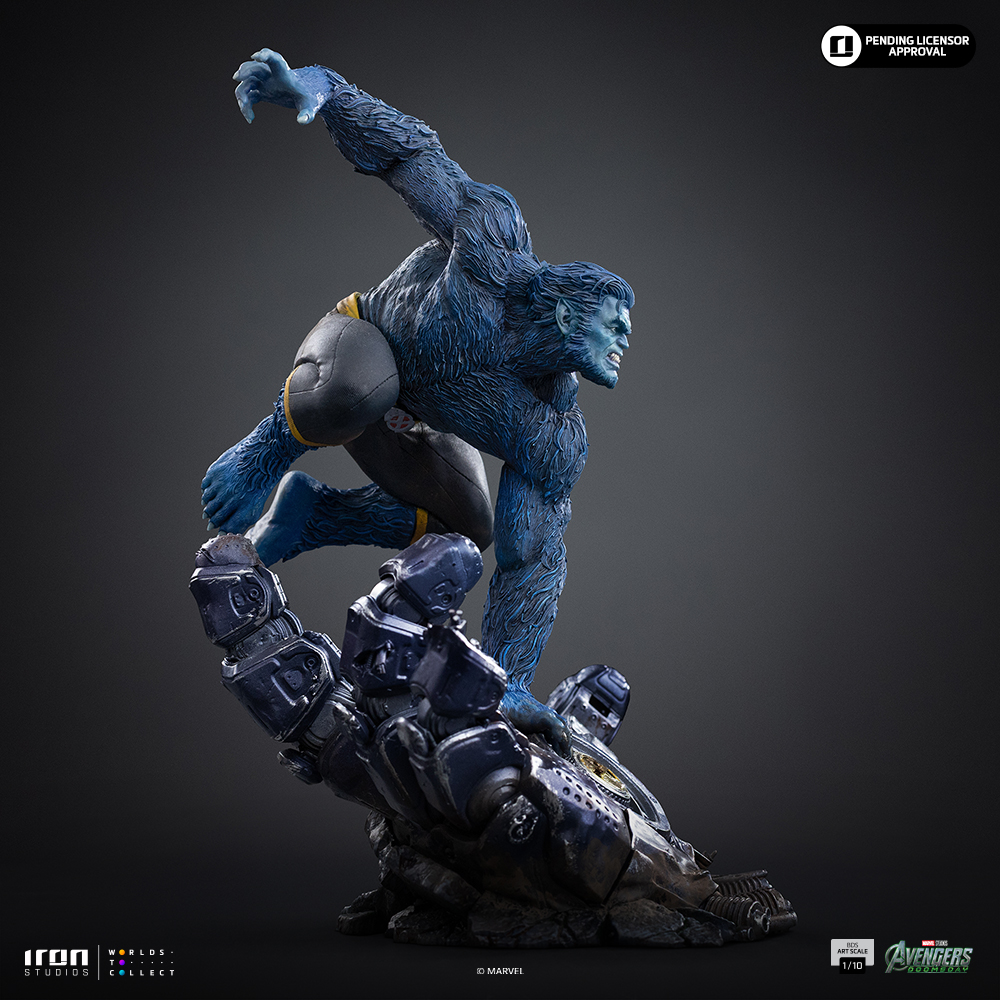 【售罄展示追加請私訊客服@toystationtw】Marvel漫威 野獸 MARCAS144326-10 X Iron-Studio4