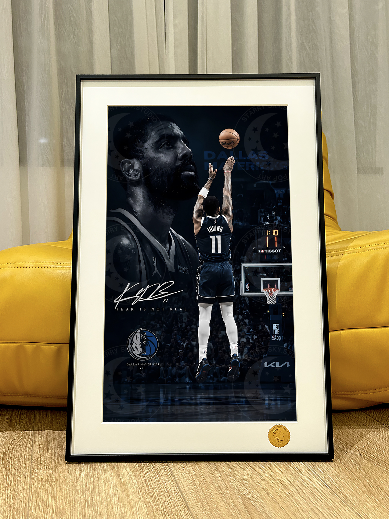 【預購】NBA《投籃歐文》裝飾畫 X 星空工作室3