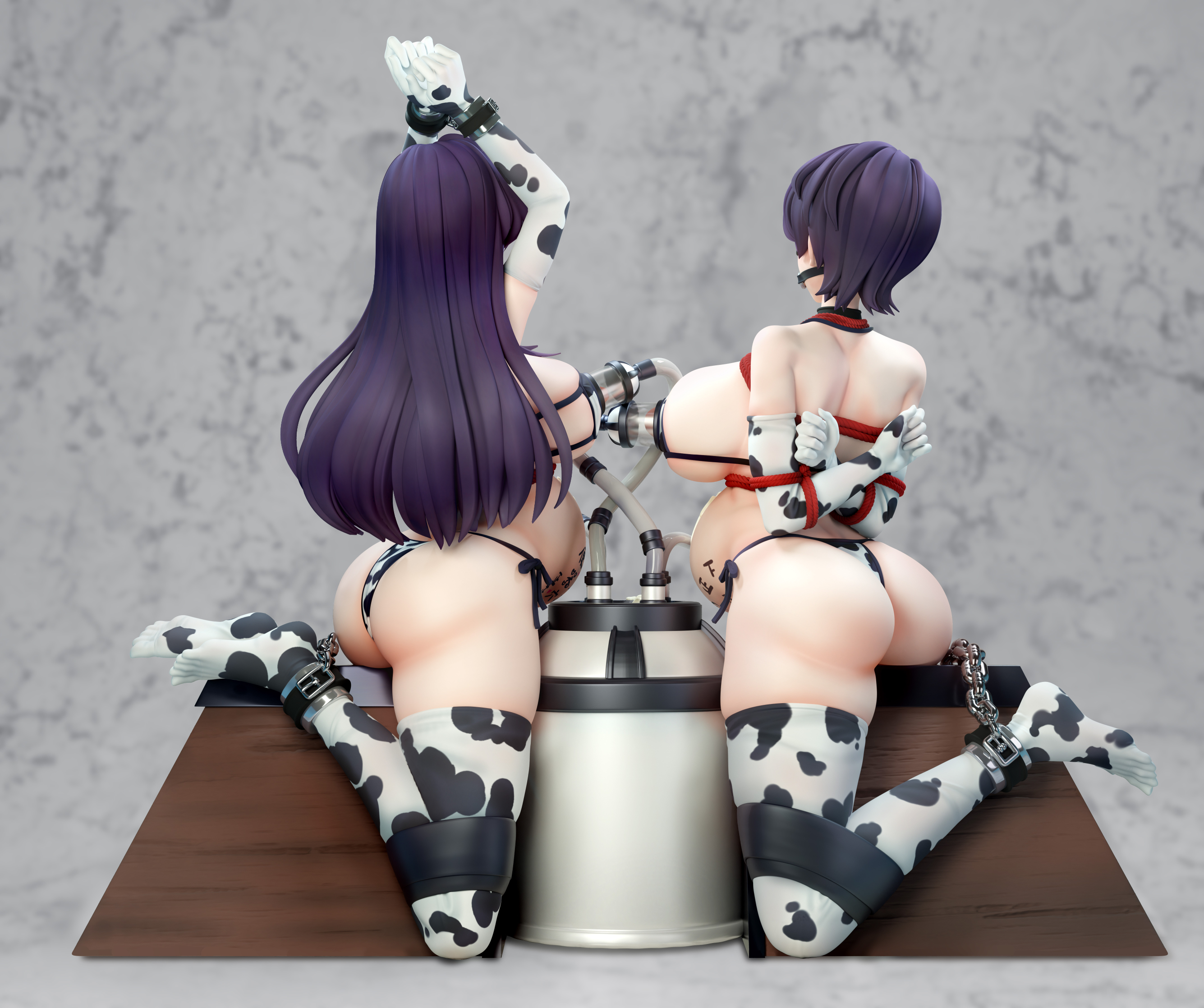 【預購】木馬上被束縛產乳的古見母女 X Meat-Studio6