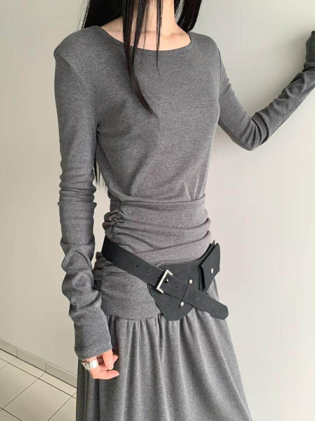 翻蓋小包造型腰帶 ( 2色 )16