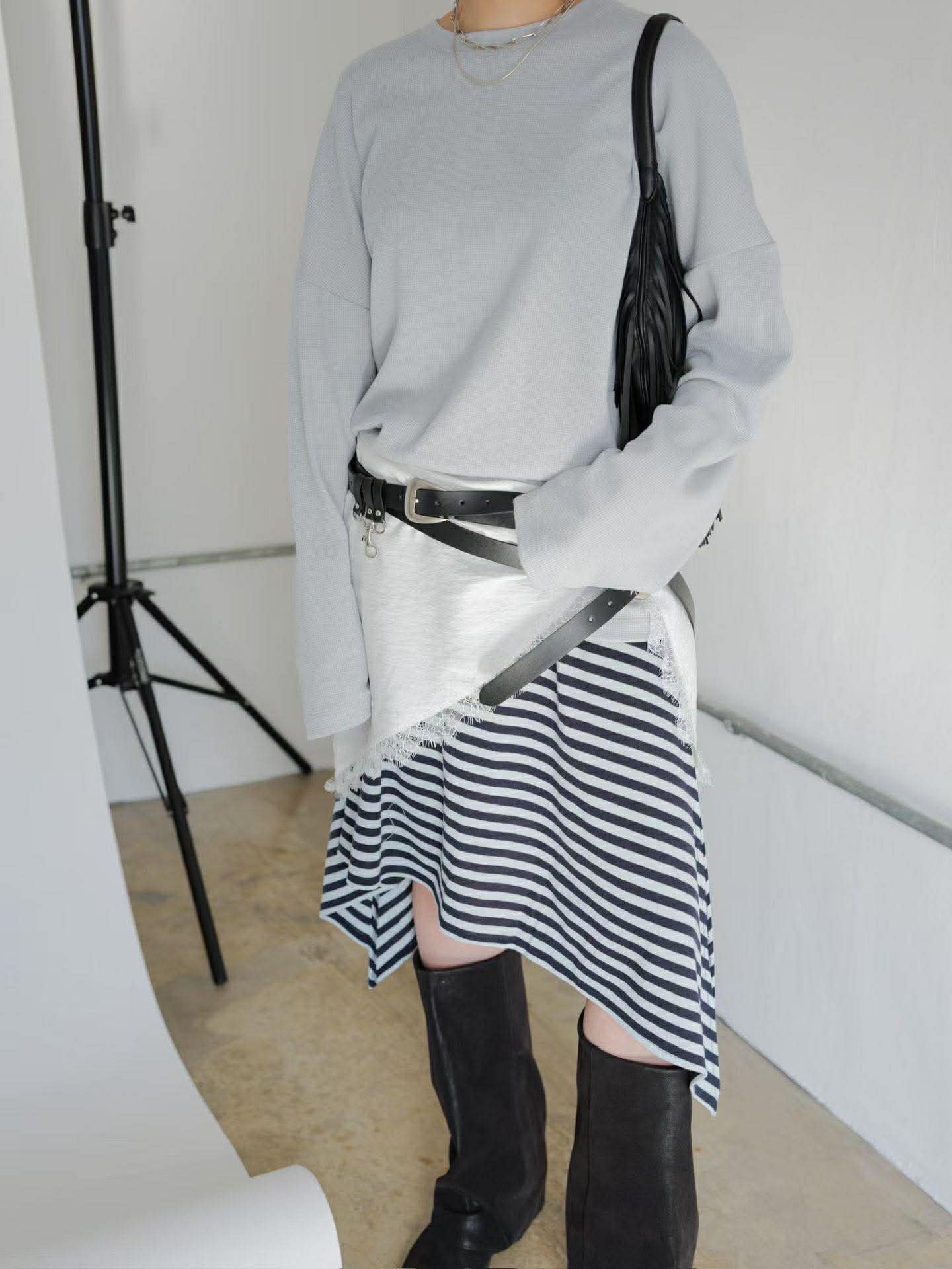 拼接蕾絲三角巾 ( 3色 )2