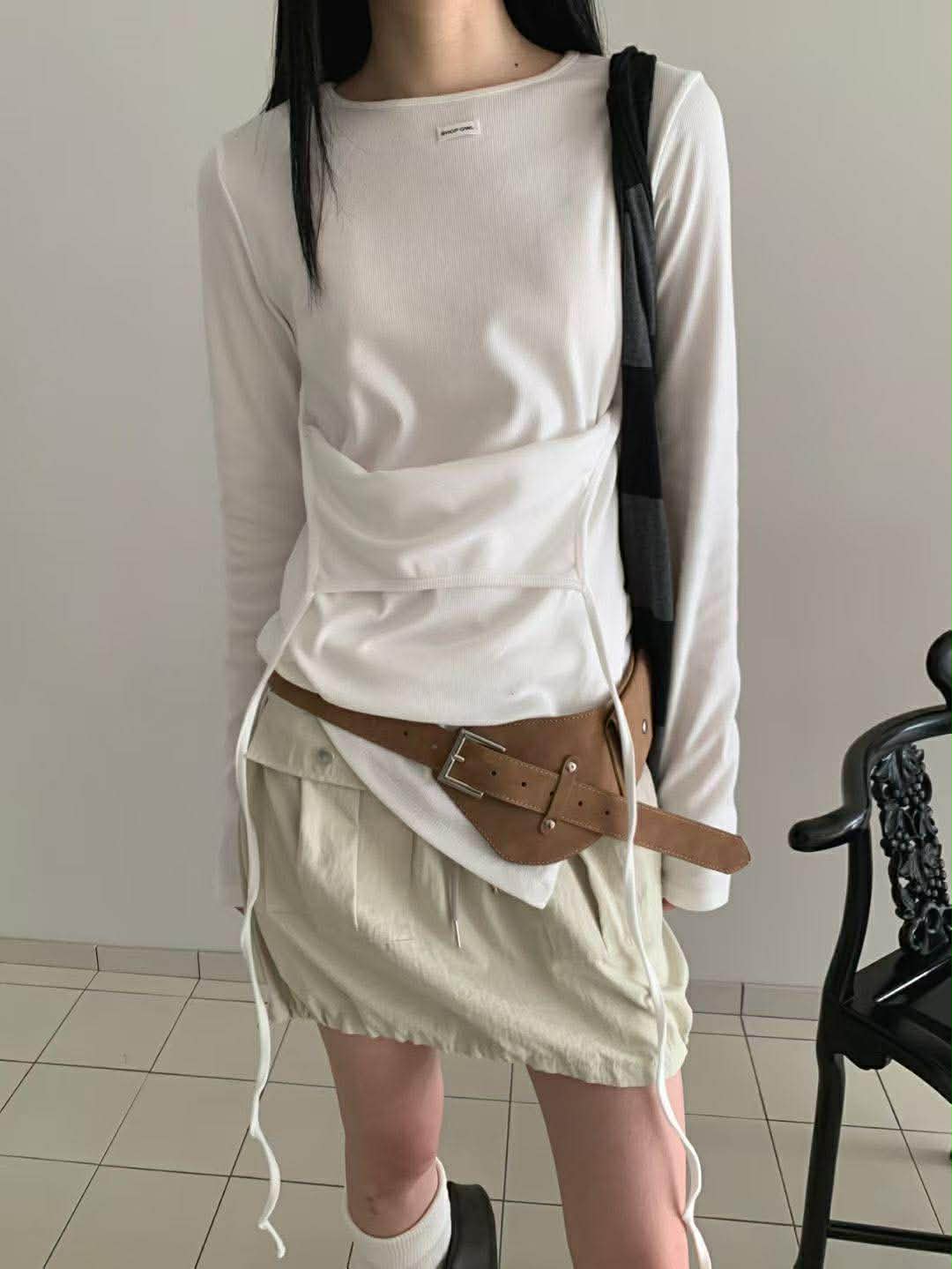 翻蓋小包造型腰帶 ( 2色 )6