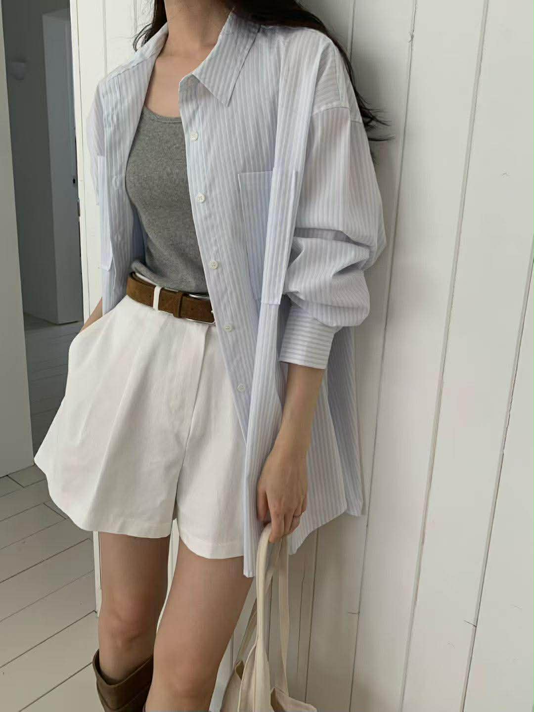 雙打褶短褲 ( 2色 )4