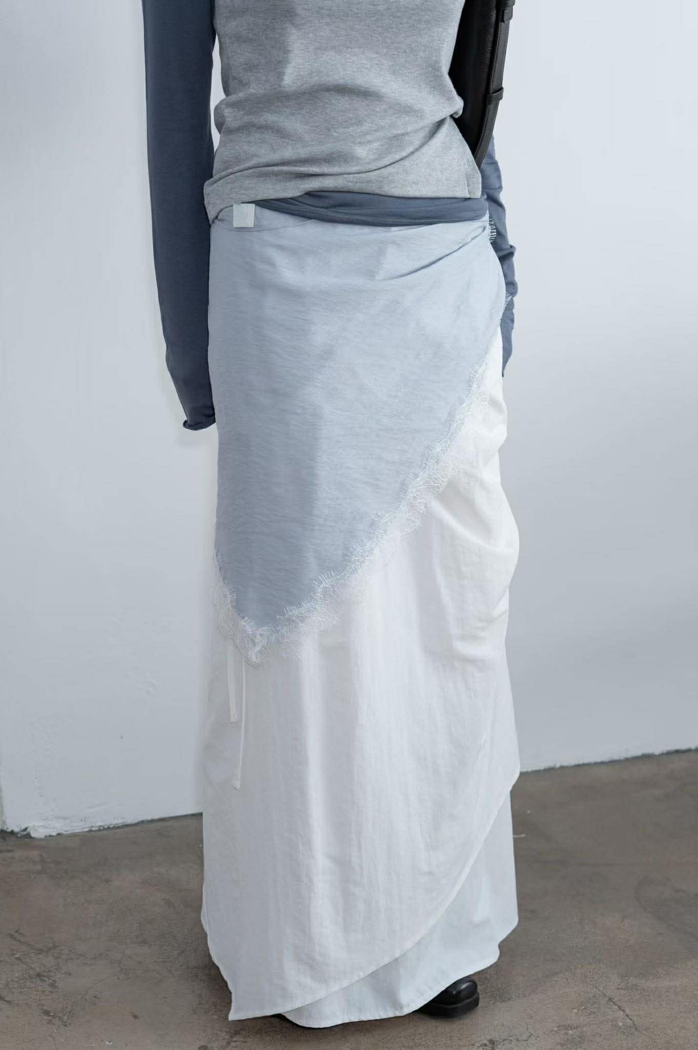 拼接蕾絲三角巾 ( 3色 )11