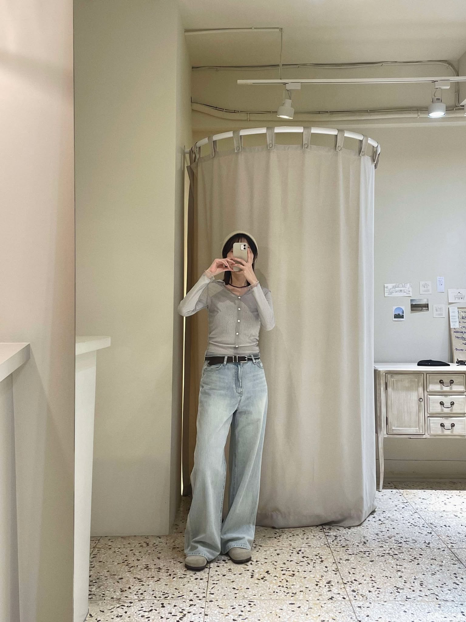 設計師淺色丹寧褲 ( M現貨 )7