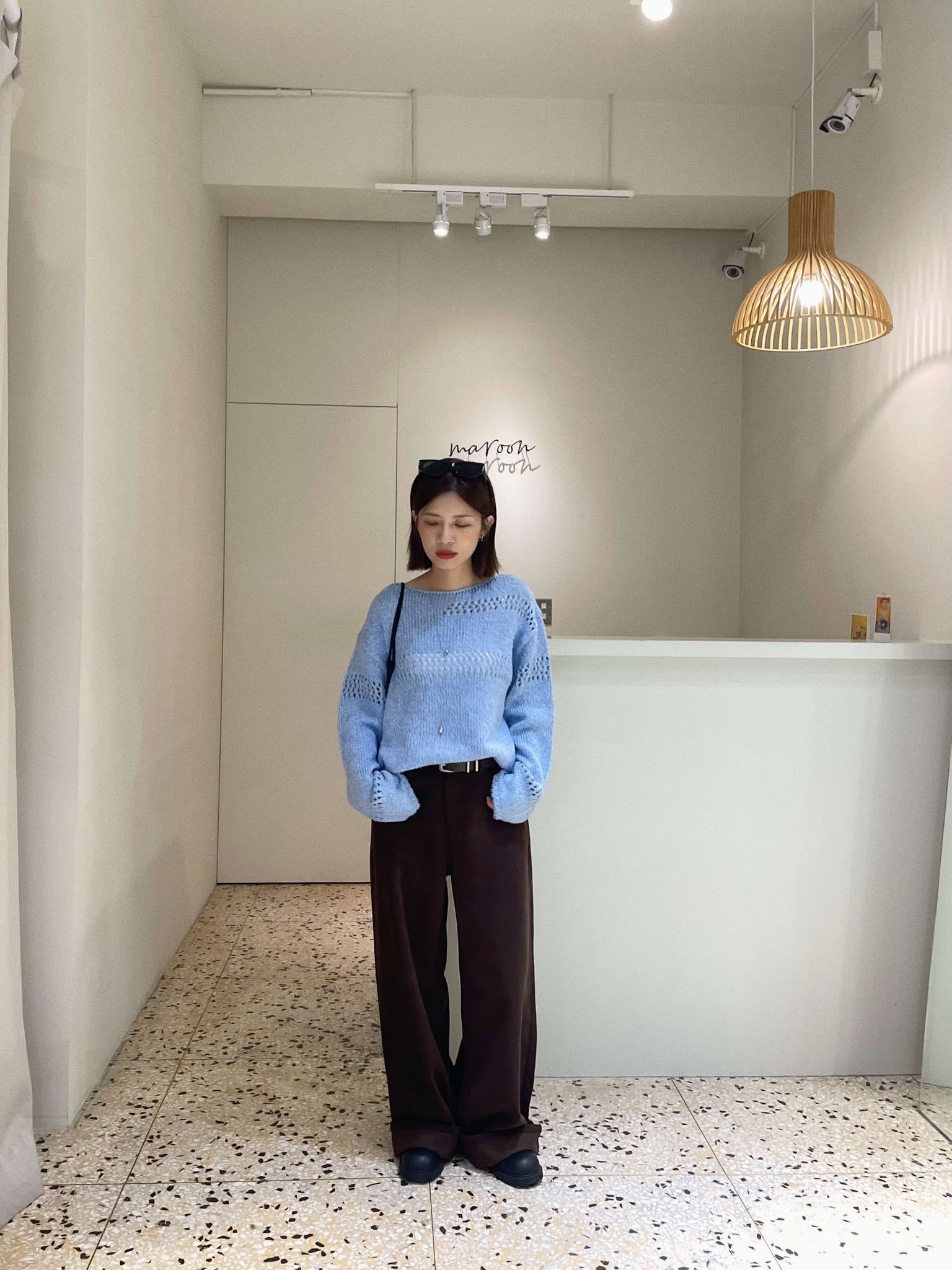 微船領簍空粗針織衫 ( 5色 )9