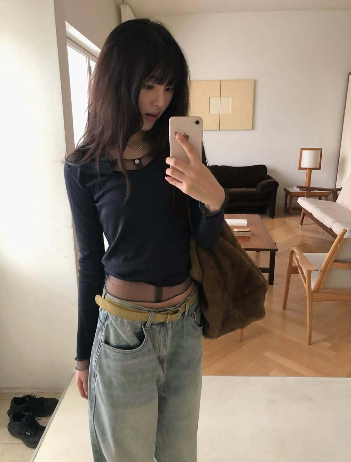 兩件式紗料開襟上衣 ( 2色 )4