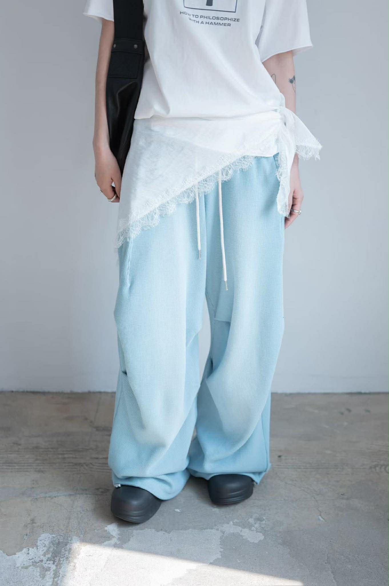 拼接蕾絲三角巾 ( 3色 )4