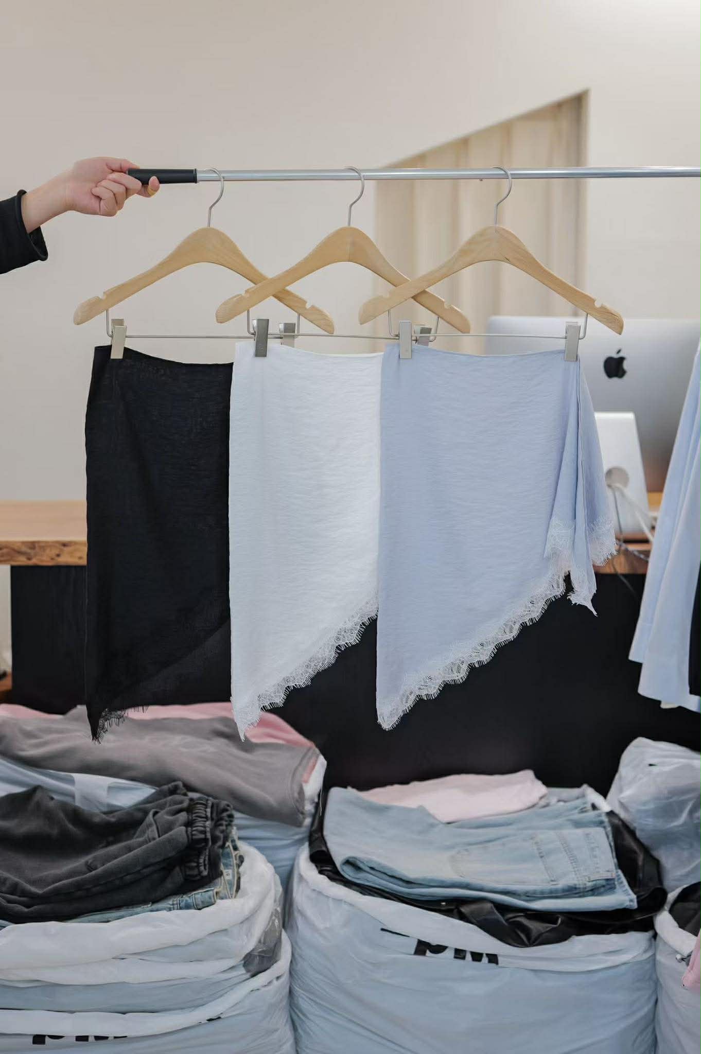 拼接蕾絲三角巾 ( 3色 )22