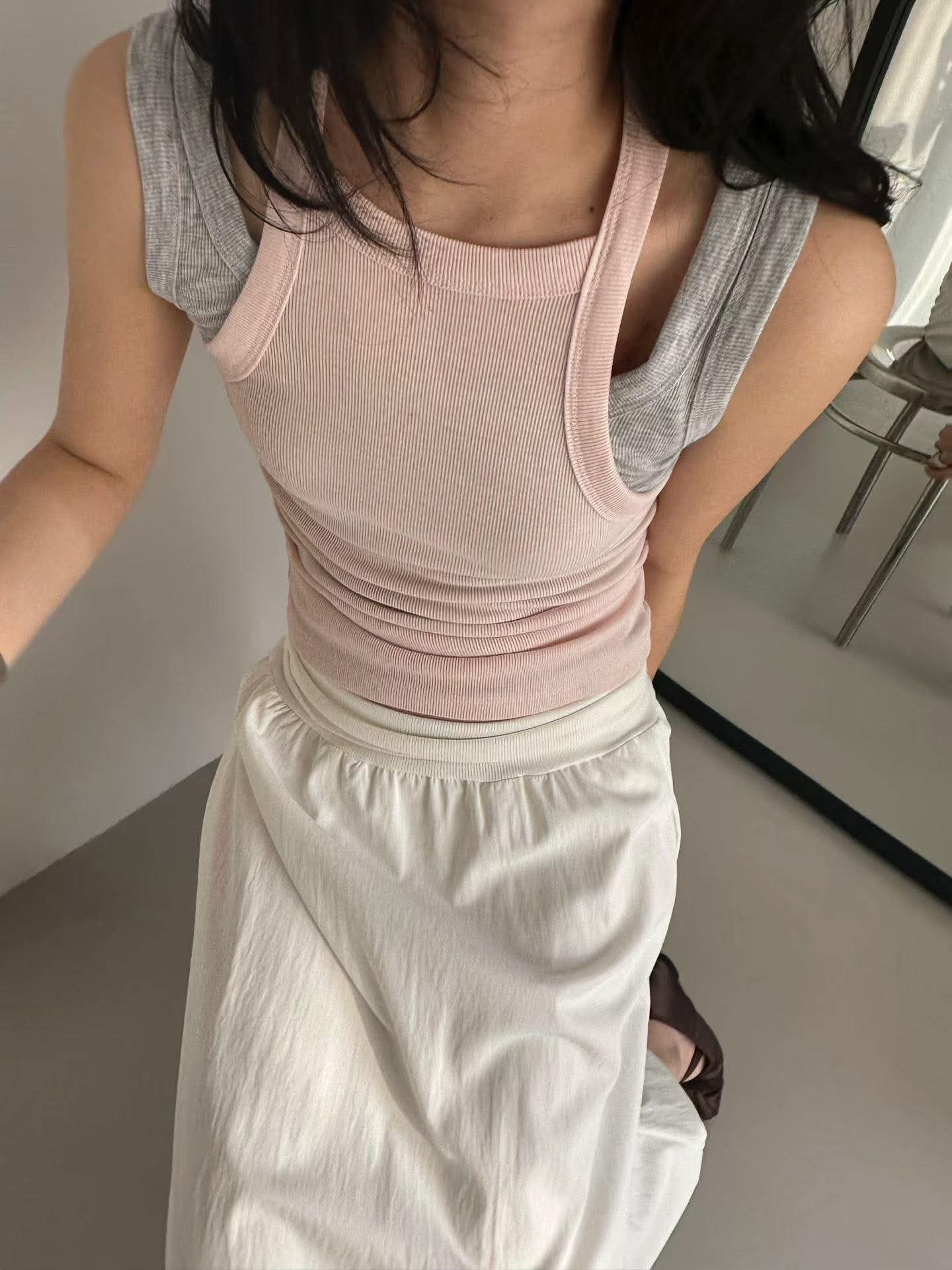 美背配色背心兩件組 ( 3色 )14