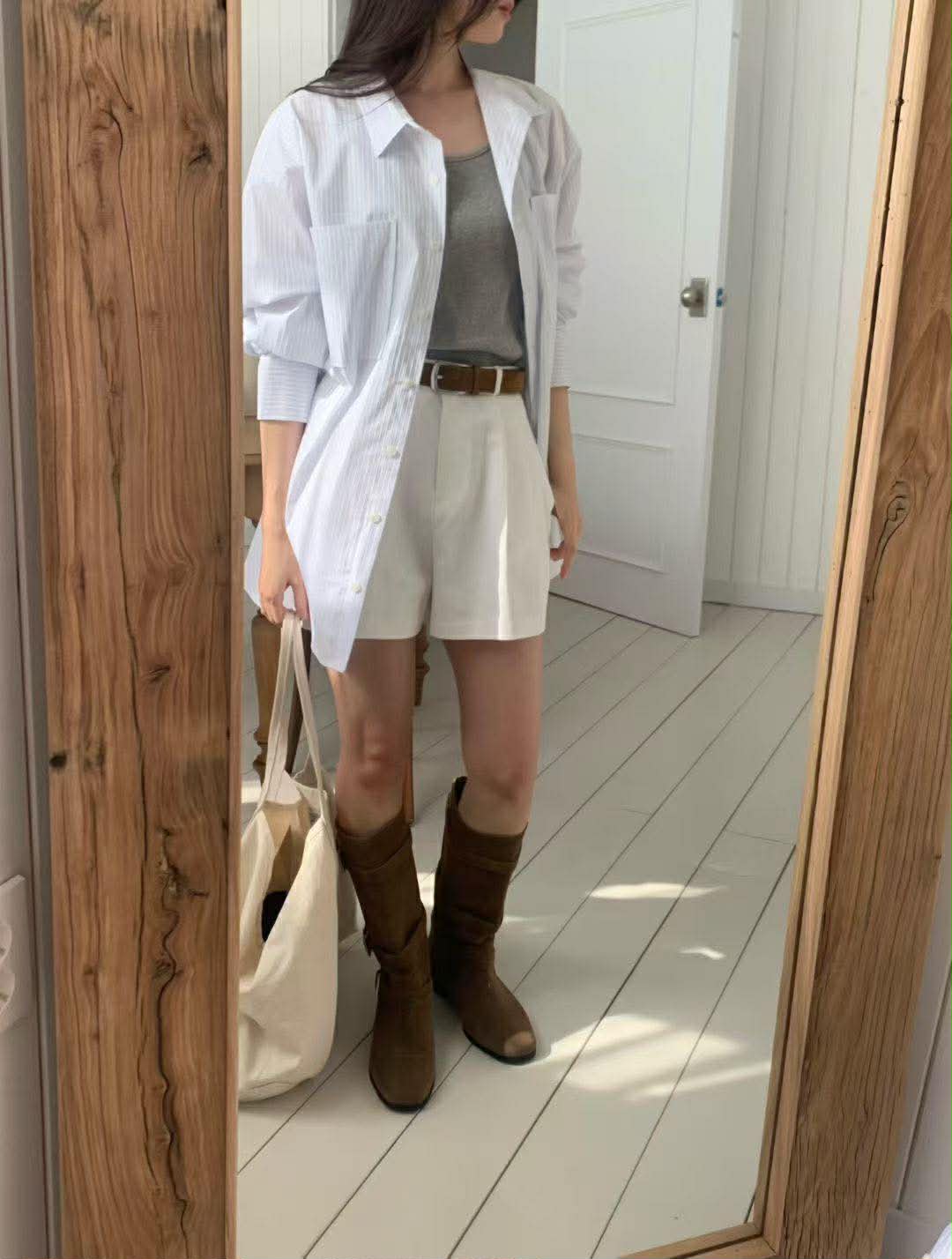 雙打褶短褲 ( 2色 )7