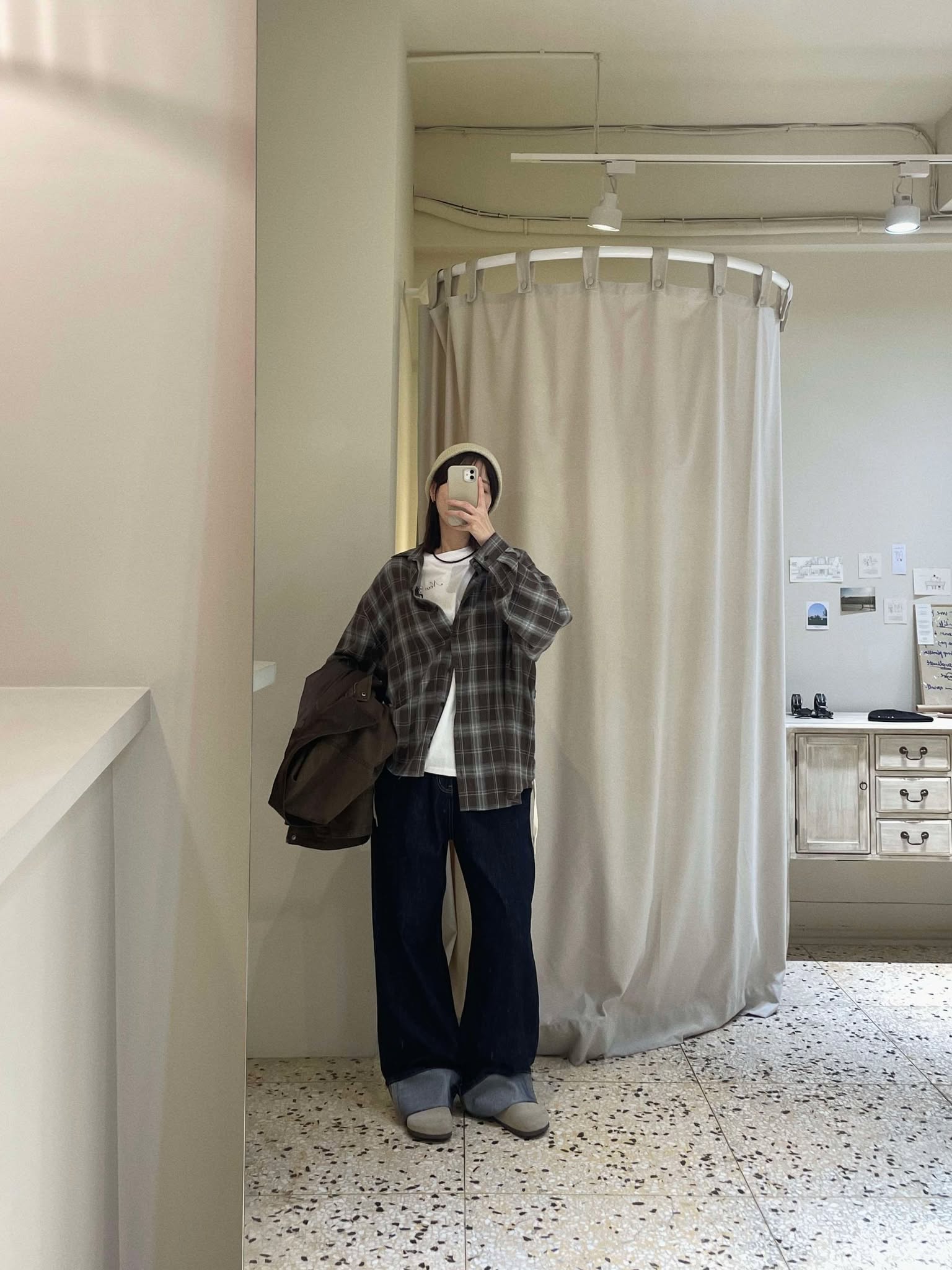 側綁帶格紋襯衫 ( 2色 / 少量現貨 )8