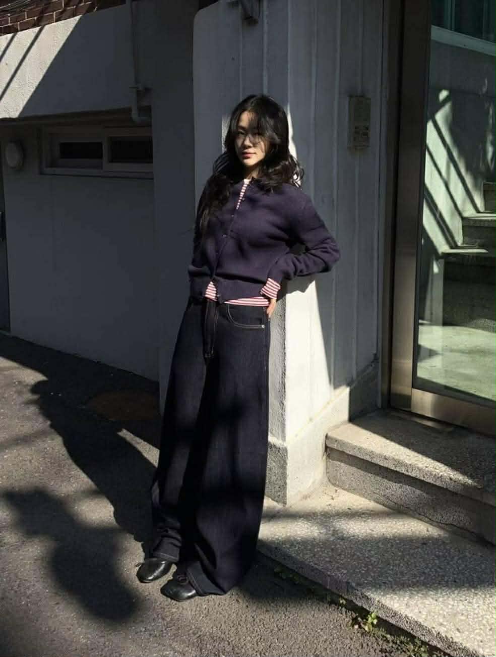 微絨原色丹寧褲