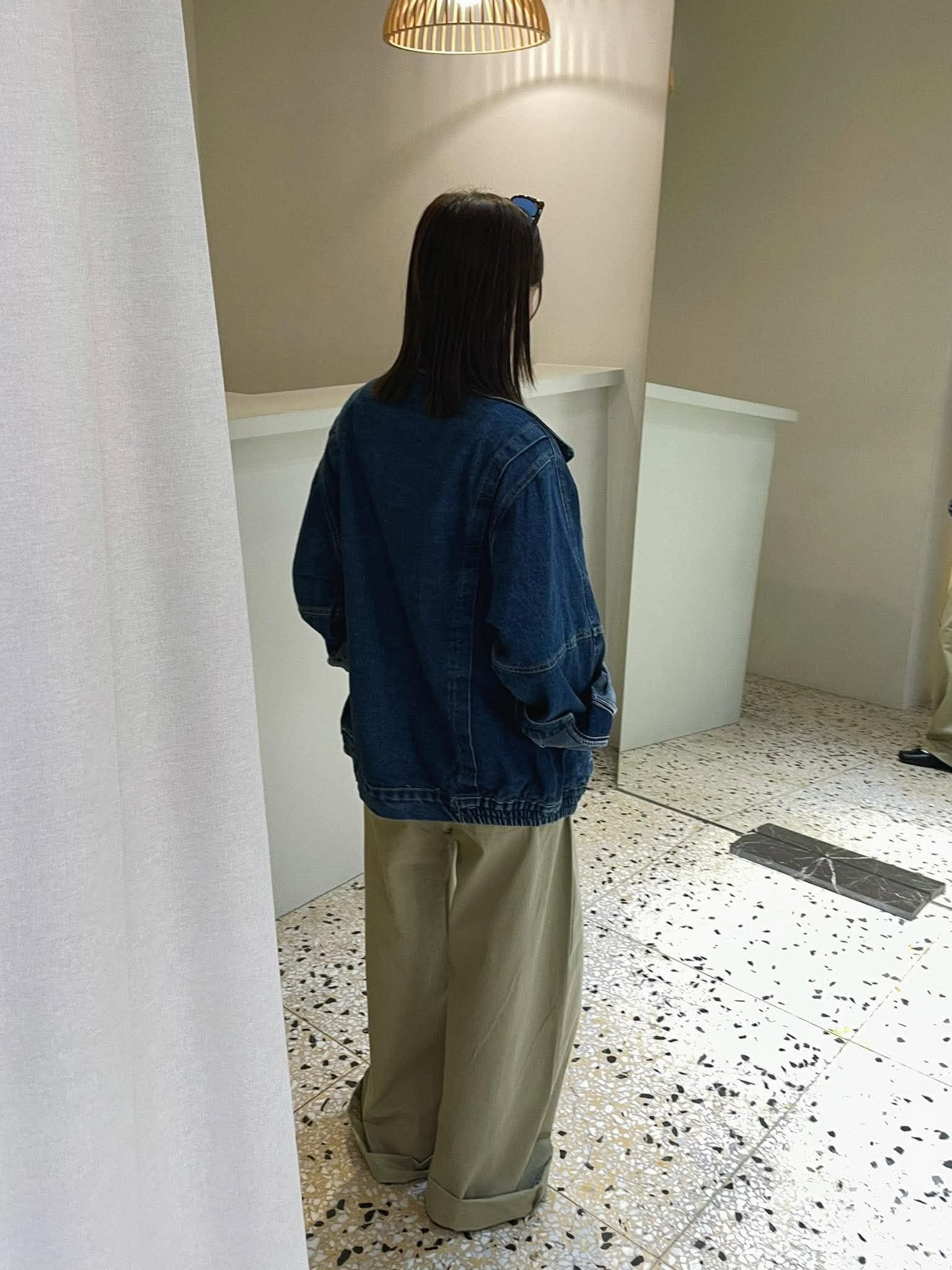 落肩丹寧夾克15