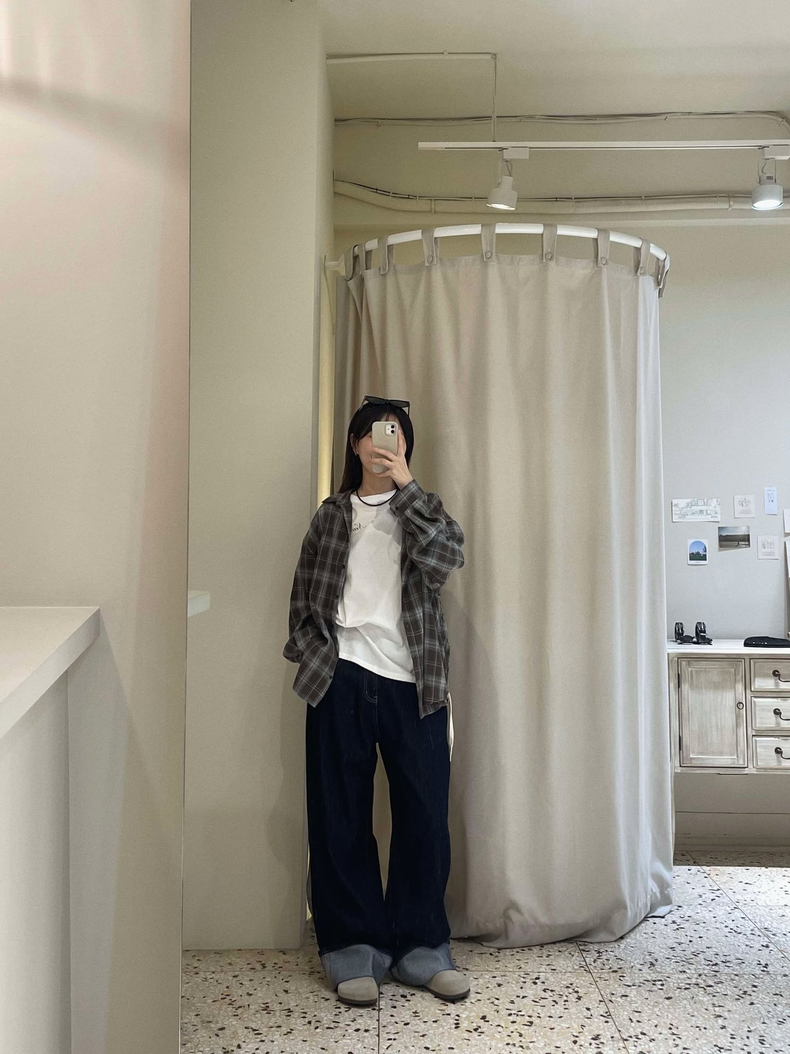 側綁帶格紋襯衫 ( 2色 / 少量現貨 )7