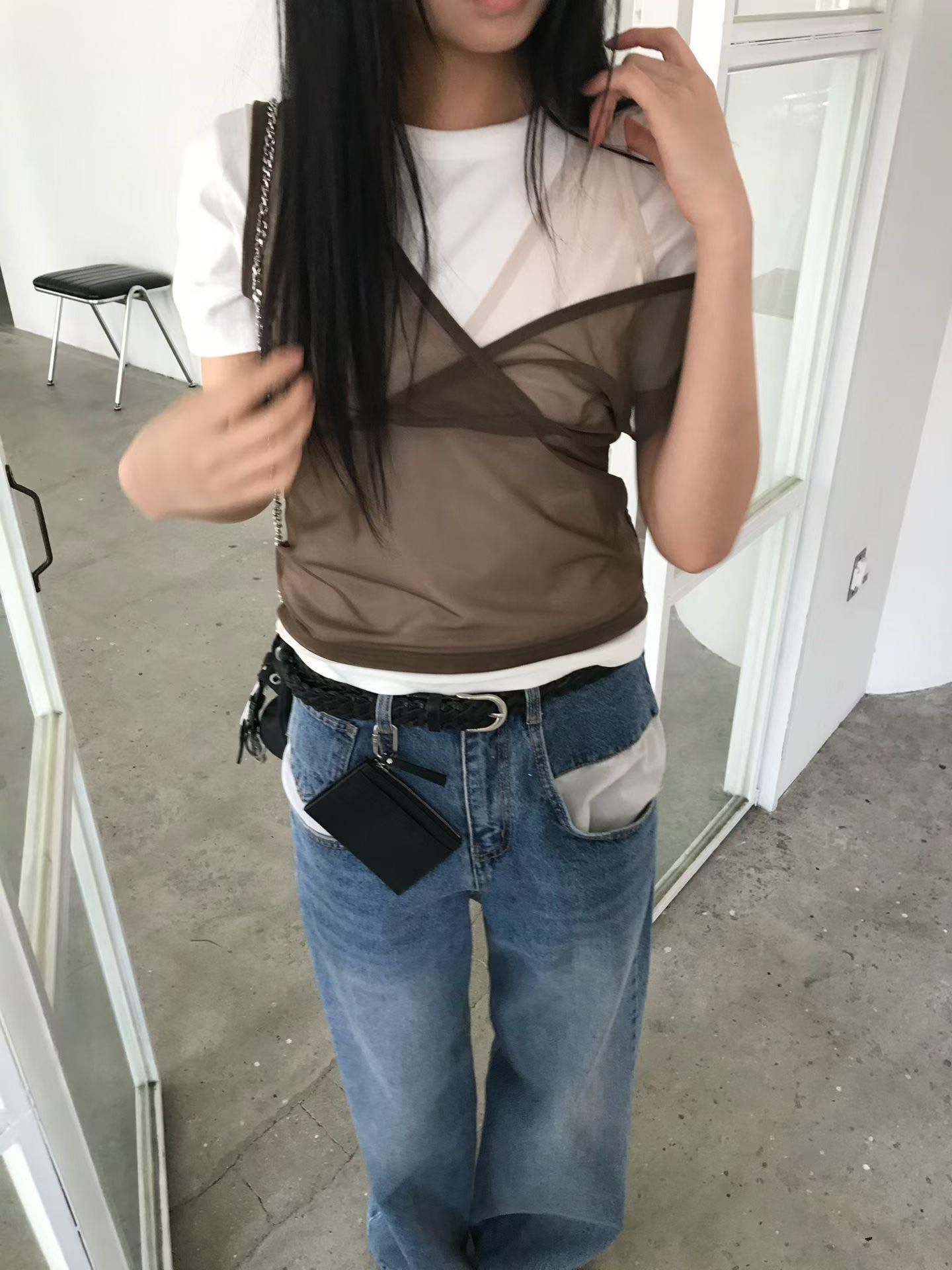 V領透紗背心 ( 3色 )5