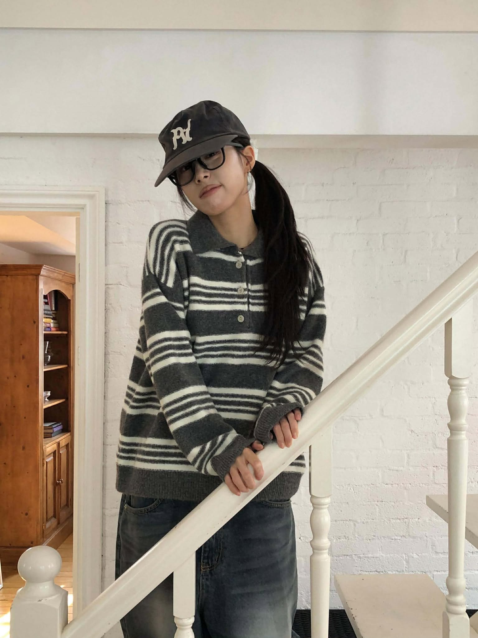 POLO領條紋衣 ( 3色 )