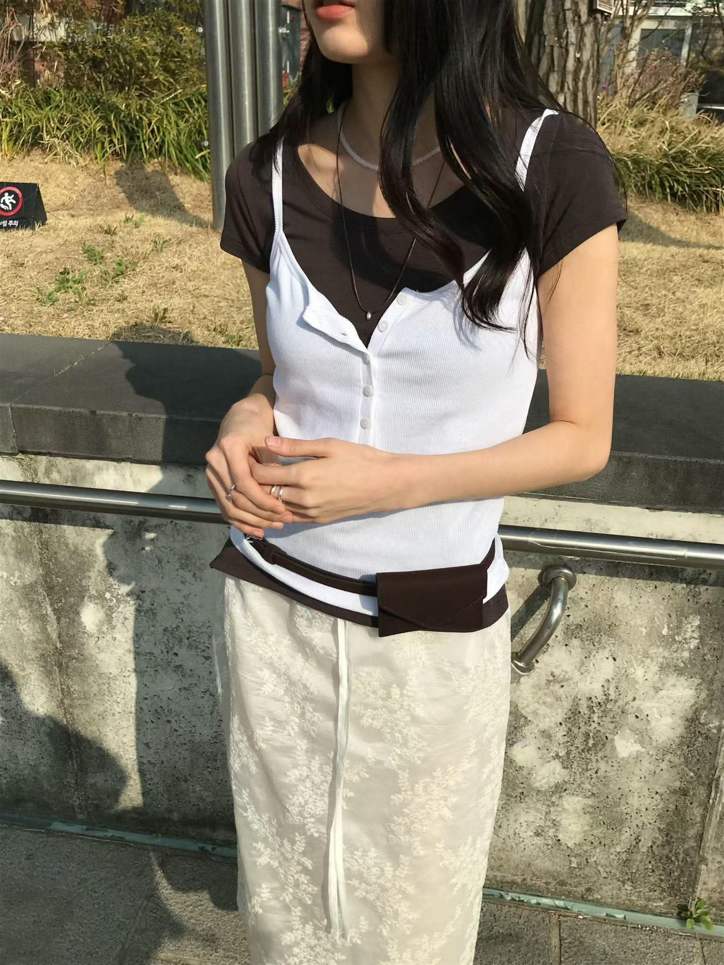 細肩亨利領背心 ( 6色 )15
