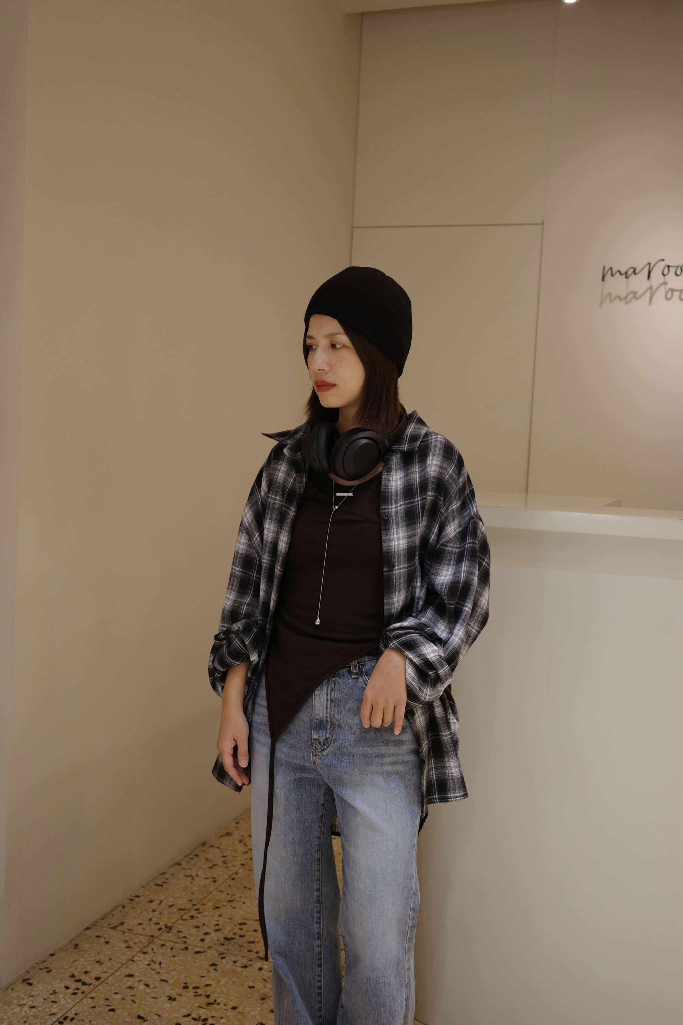 側綁帶格紋襯衫 ( 2色 / 少量現貨 )3